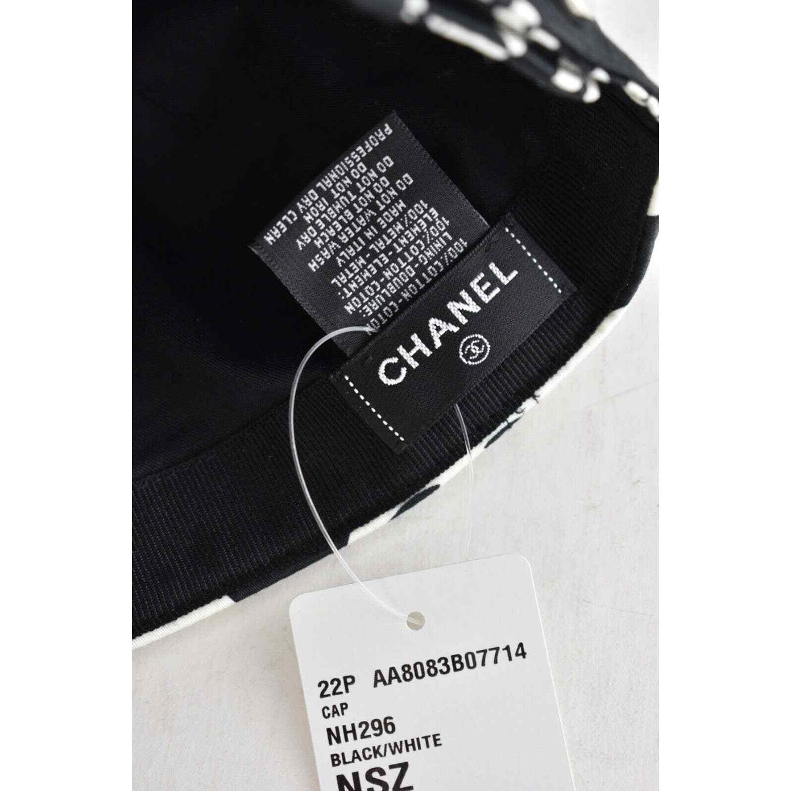 Chanel Chanel 22P Graffiti Logo Baseball Cap Curved Peak Hat Size ONE SIZE - 11 Thumbnail
