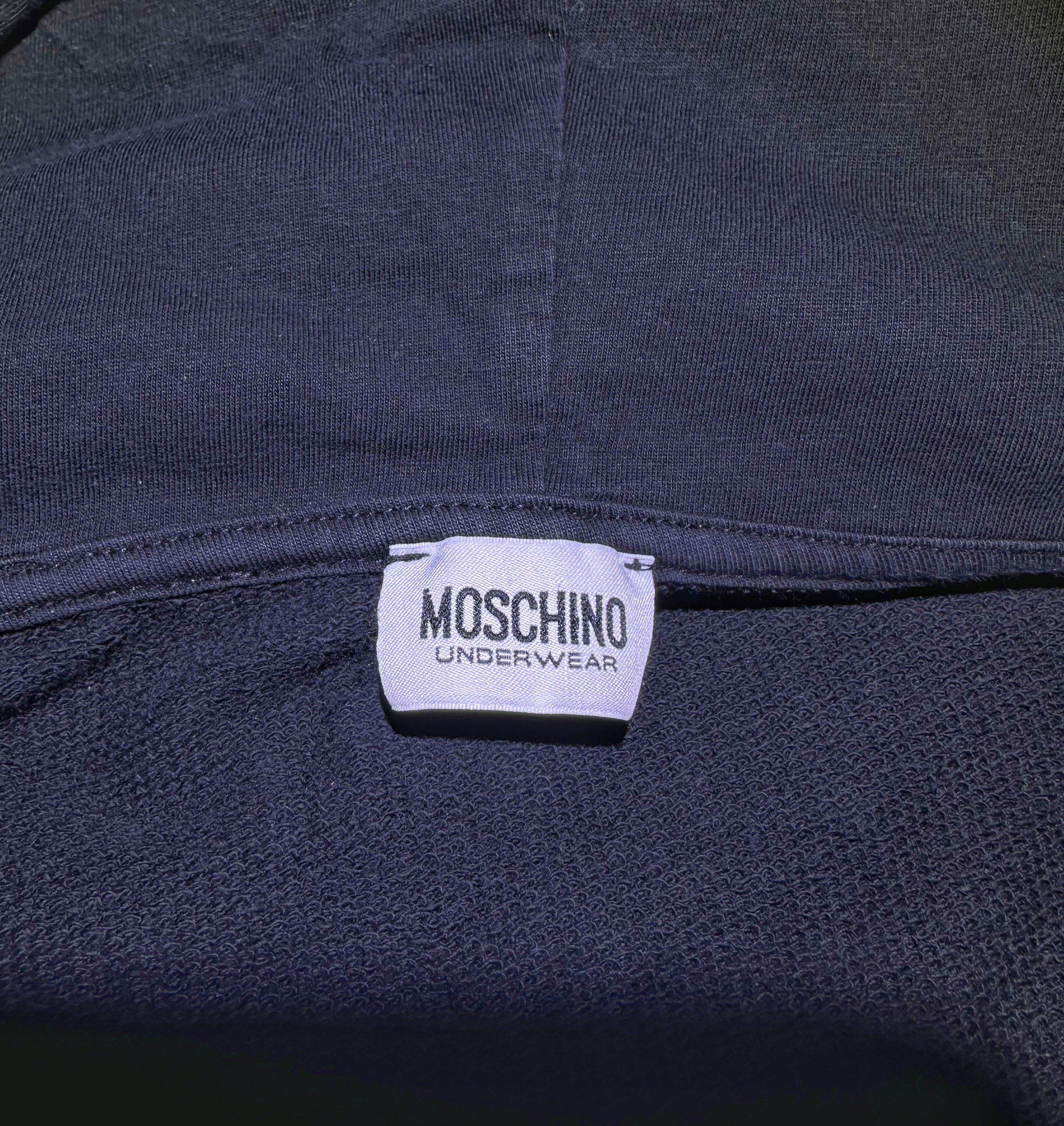 Moschino Moschino Gym Women Zip Hoodie Black Full Zip Size M / US 6-8 / IT 42-44 - 6 Thumbnail