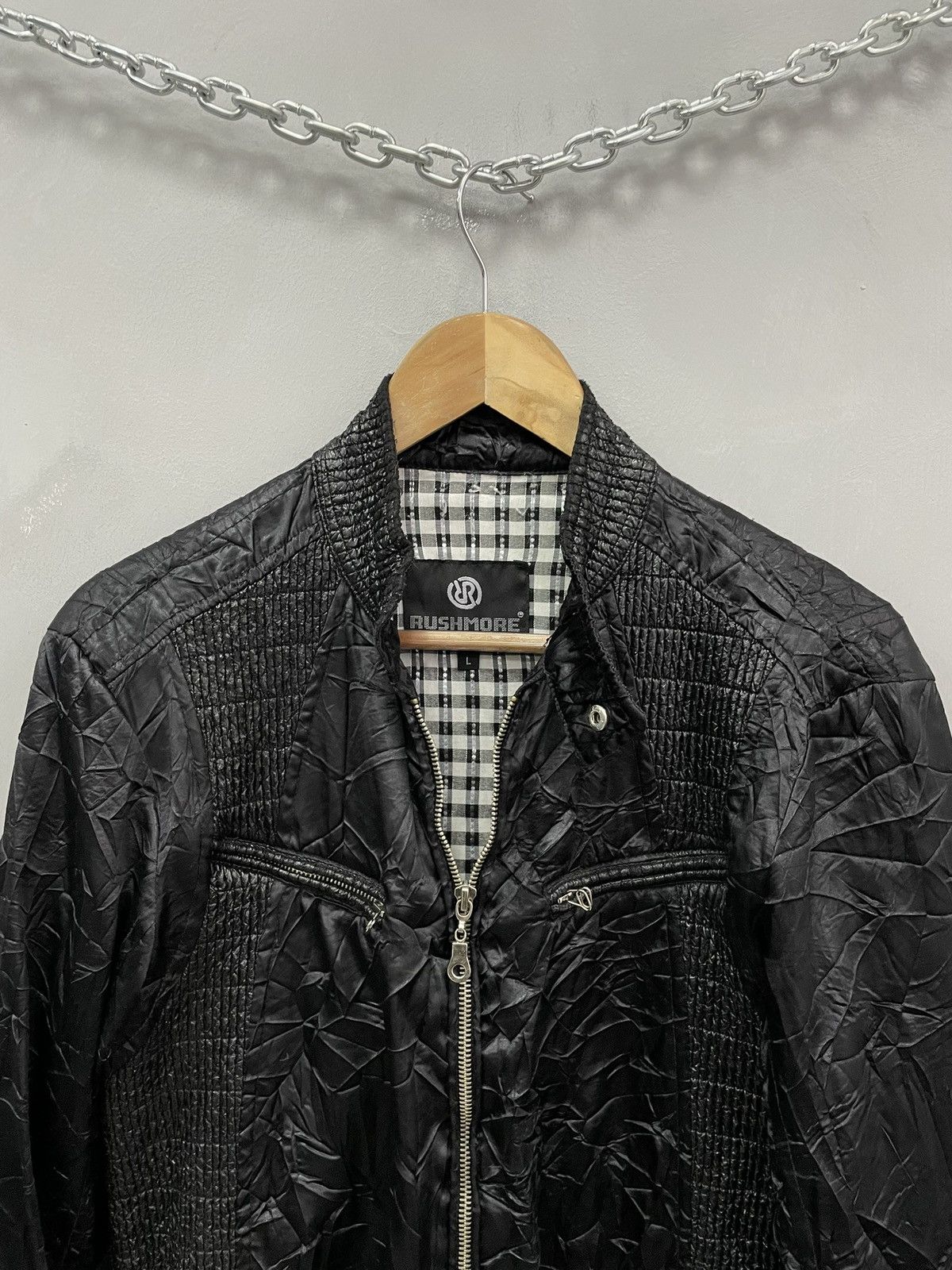 14th Addiction Japanese if six was nine crinkle bomber jacket Y2K style Size US M / EU 48-50 / 2 - 3 Thumbnail