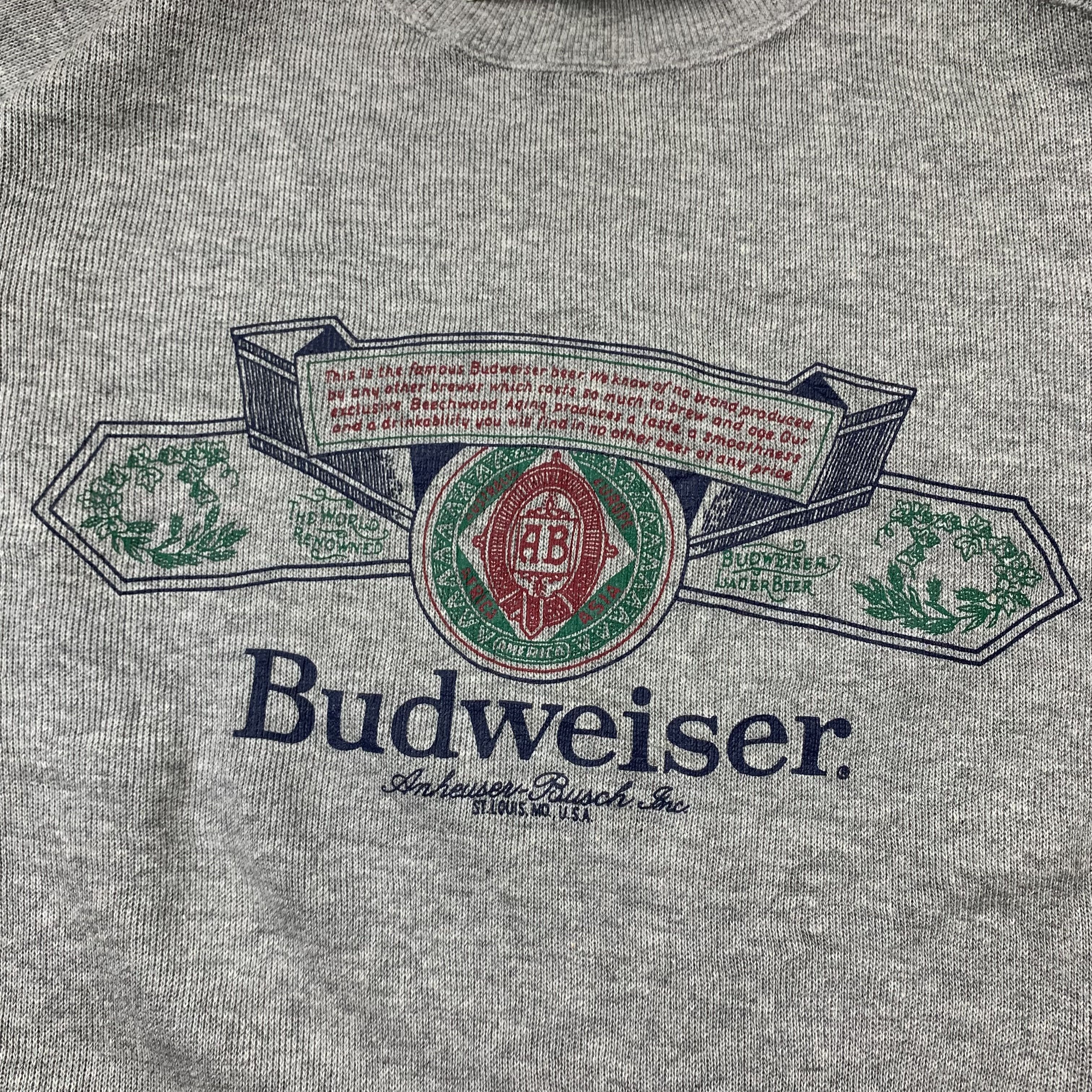 Budweiser Vintage Budweiser Sweatshirt Crewneck Size US L / EU 52-54 / 3 - 3 Thumbnail