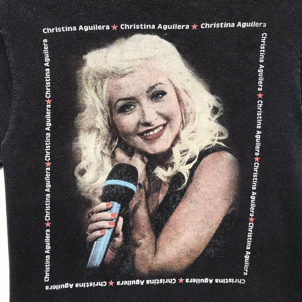 Band Tees Vintage Christina Aguilera Tour 2007 Tee Sun Faded Size US S / EU 44-46 / 1 - 11 Thumbnail