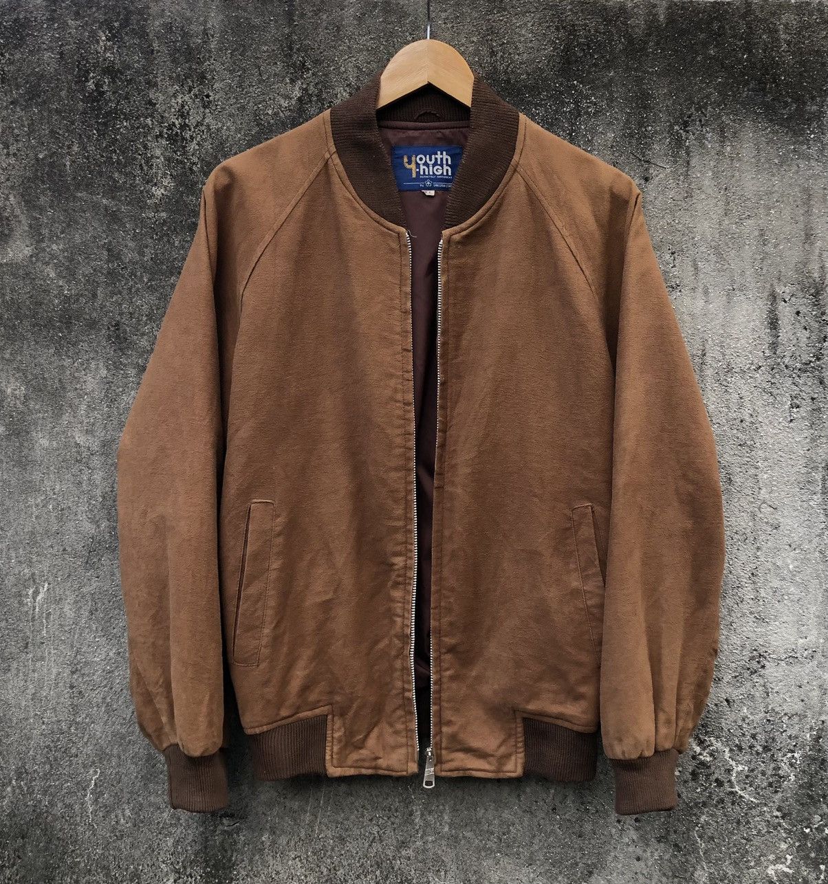 Vintage Vintage Youth High Corduroy Zipper Bomber Jacket Size US M / EU 48-50 / 2 - 2 Thumbnail