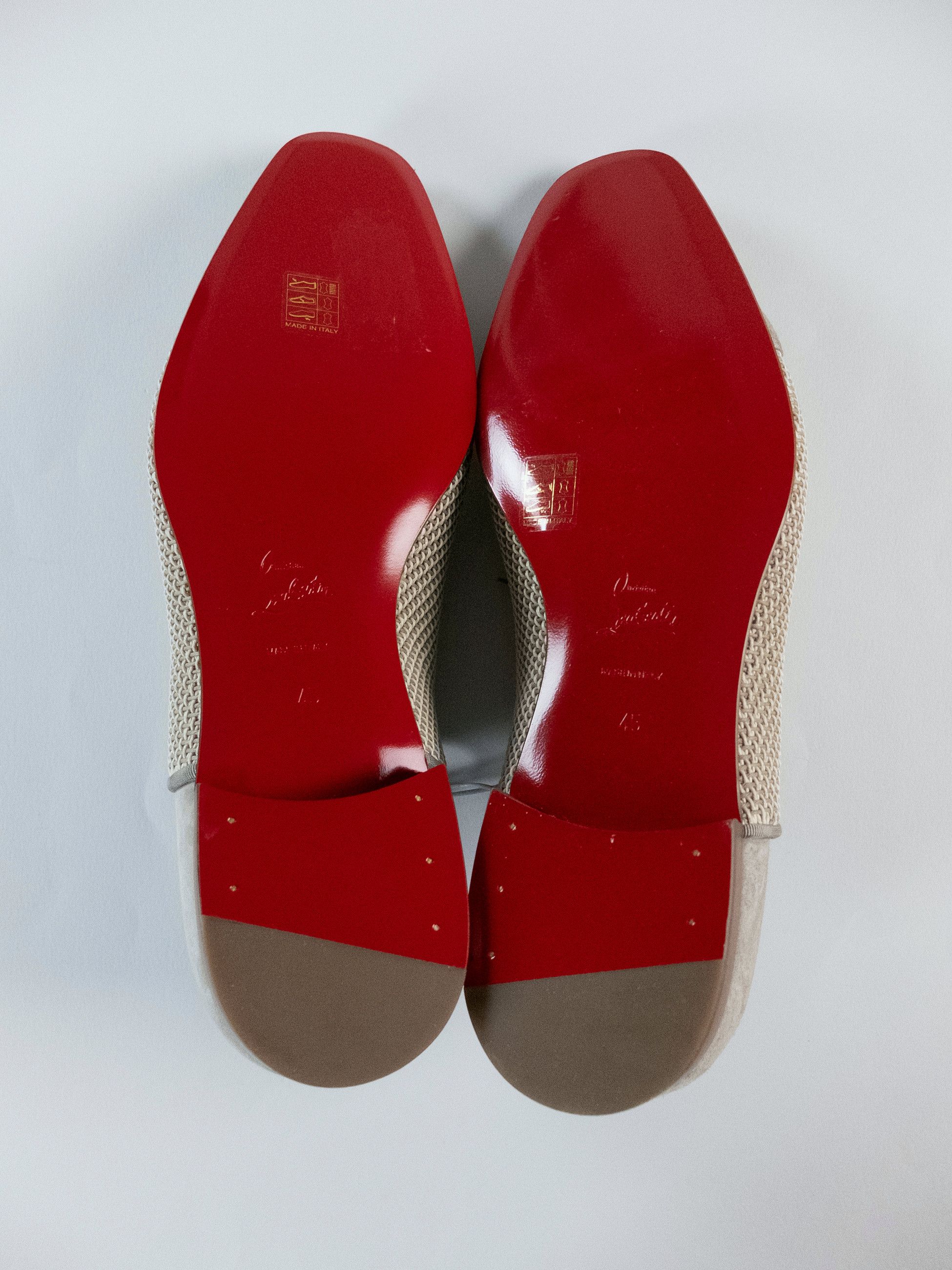Christian Louboutin CHRISTIAN LOUBOUTIN Greggo beige lace-up Oxford dress shoes Size US 12 / EU 45 - 7 Thumbnail