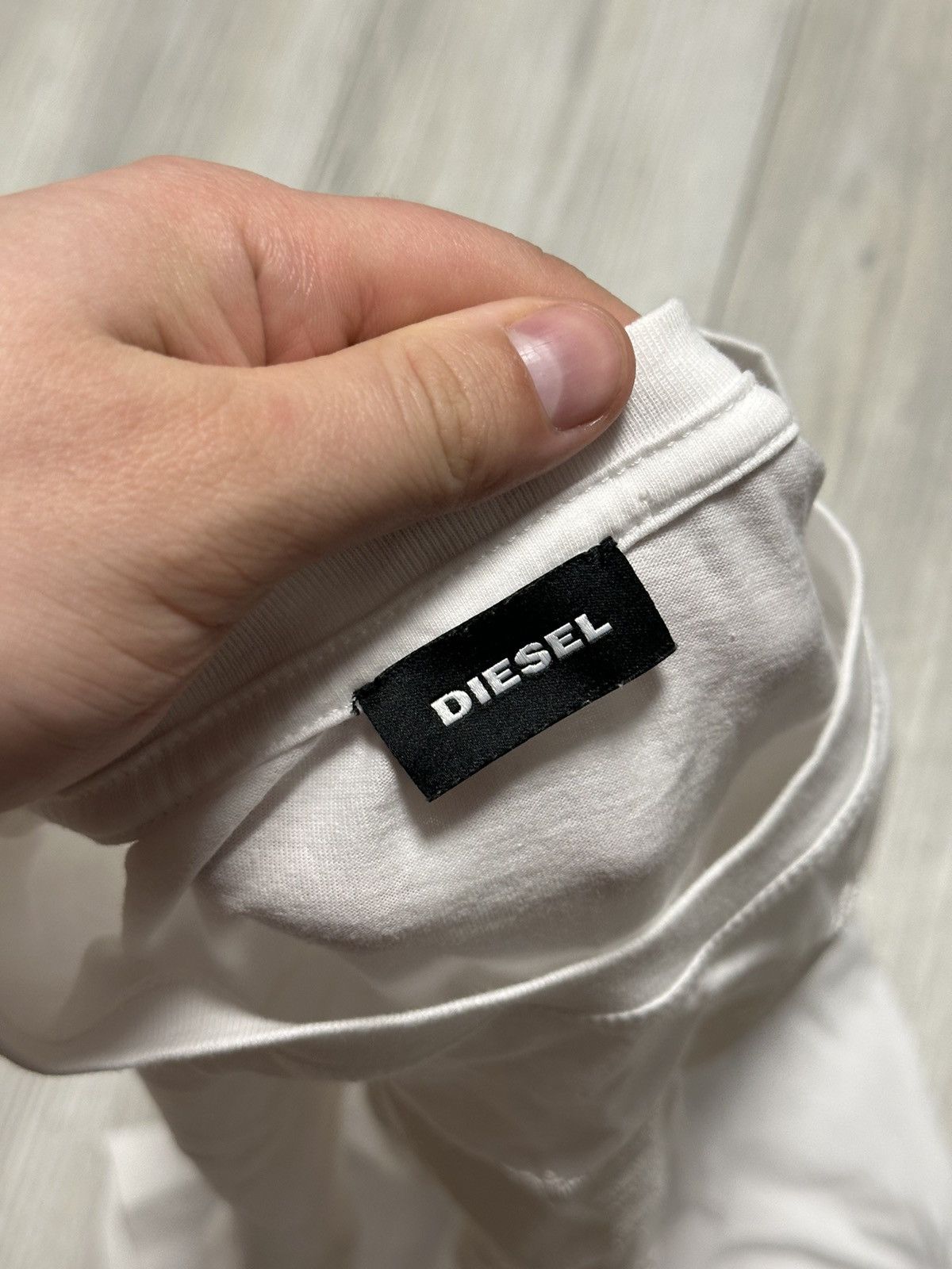 Diesel × Vintage Vintage Diesel White Y2K Hype T-shirt Size XL Size US XL / EU 56 / 4 - 3 Thumbnail
