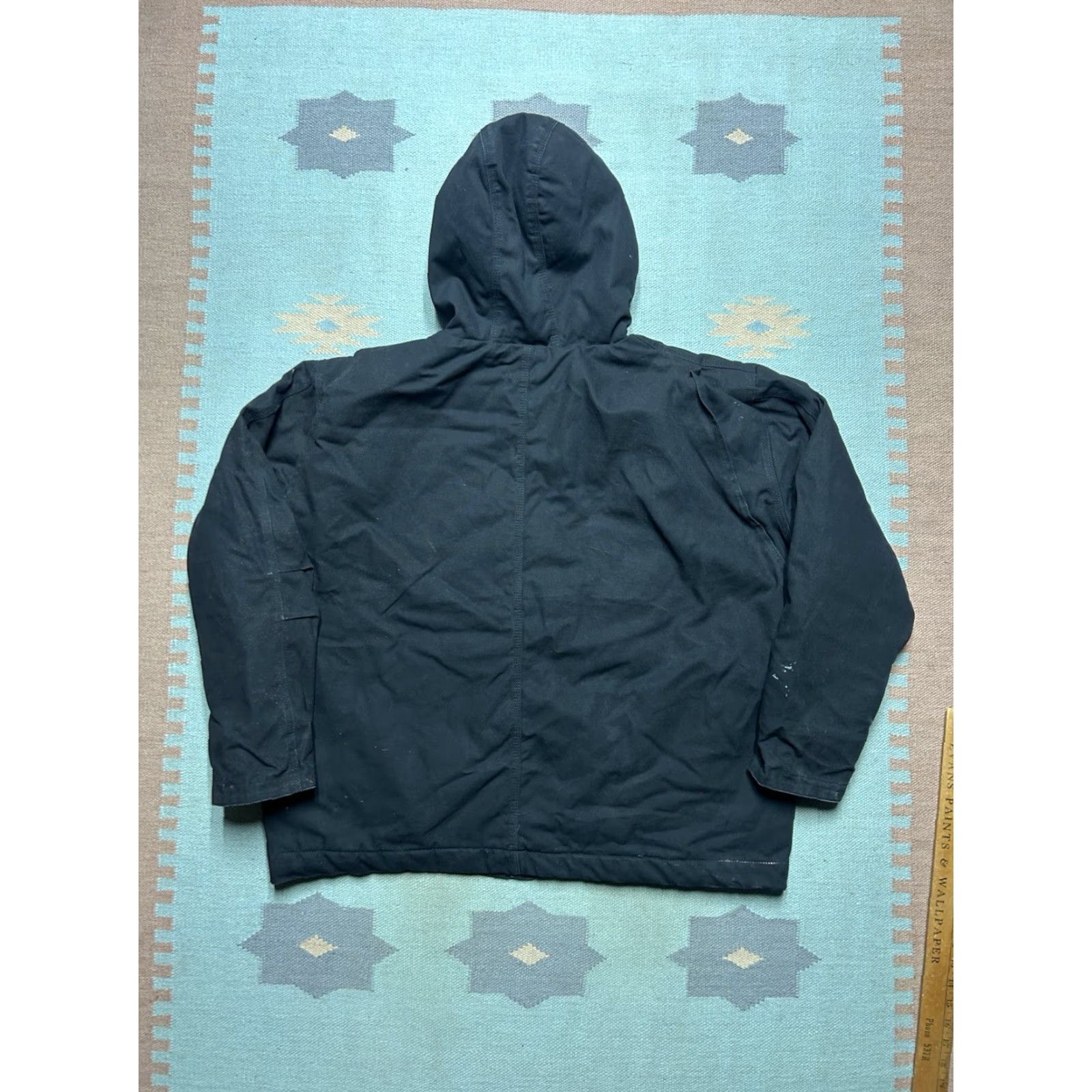 Carhartt VINTAGE Berne hooded work jacket black canvas carhartt style distressed XXL Size US XXL / EU 58 / 5 - 7 Thumbnail