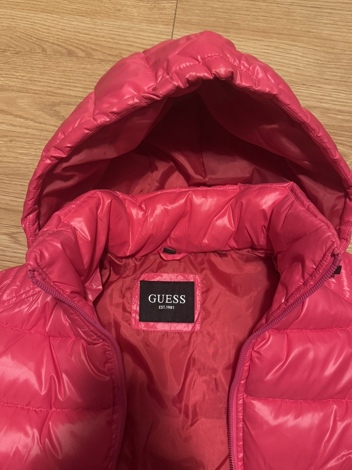 Guess Guess Hooded Puffer Jacket Size XL / US 12-14 / IT 48-50 - 4 Thumbnail