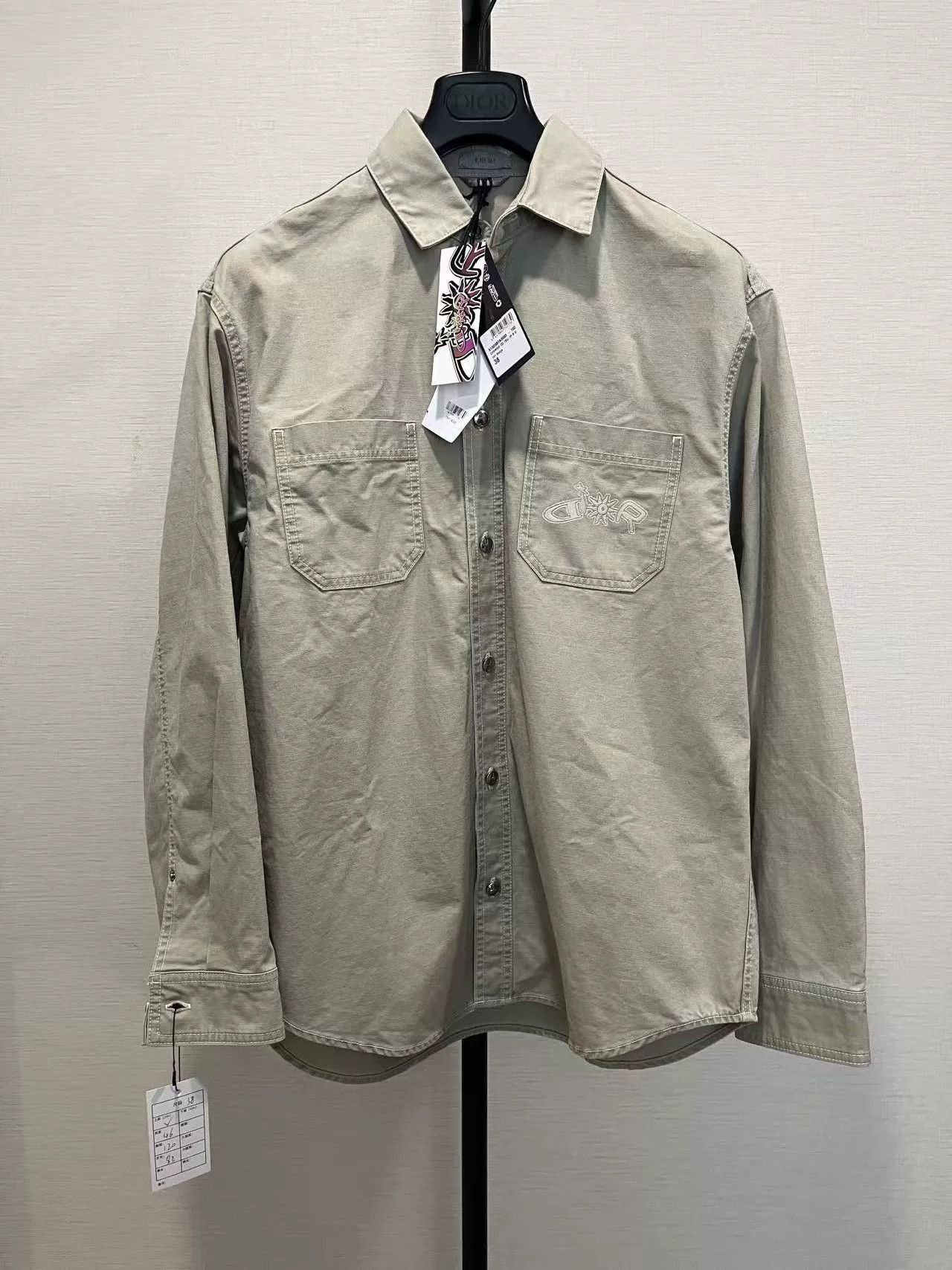 Dior Dior Embroidered Logo Denim Shirt Jacket Size US M / EU 48-50 / 2 - 1 Thumbnail