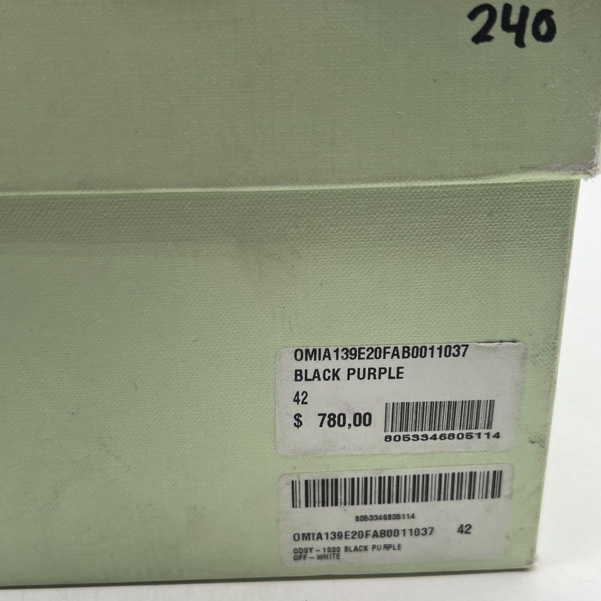 Off-White Off white odsy-1000 black purple Size US 8 / EU 41 - 6 Thumbnail