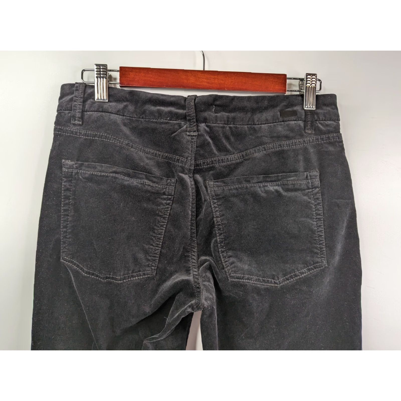 Vintage Cambio Jeans Womens Modern Denim Black Velvet Lola Rise Modern Jeans 10 Women Size 32" / US 10 / IT 46 - 5 Thumbnail