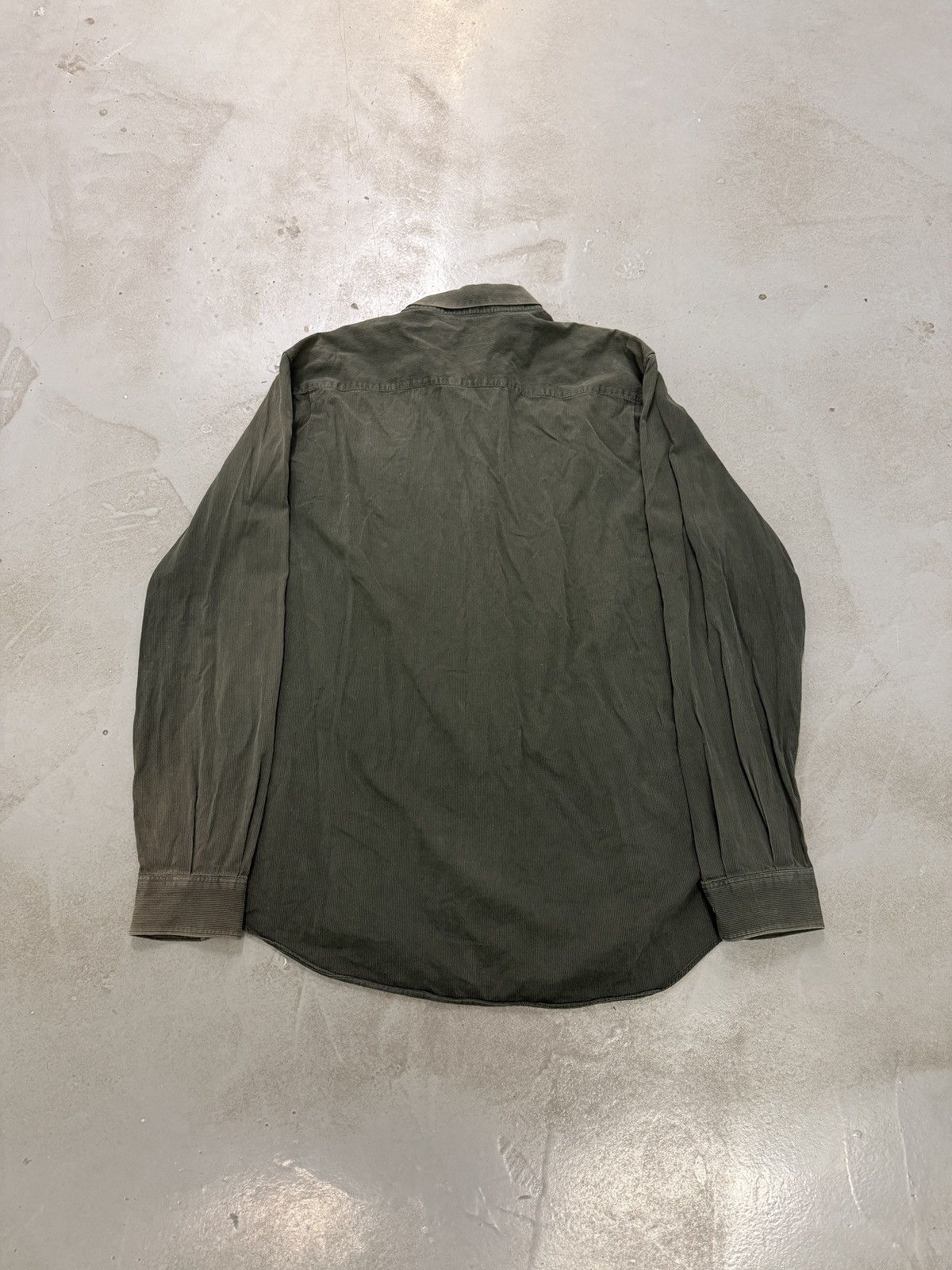 Helmut Lang Helmut Lang Vintage Faded Corduroy Shirt Size US XL / EU 56 / 4 - 8 Thumbnail
