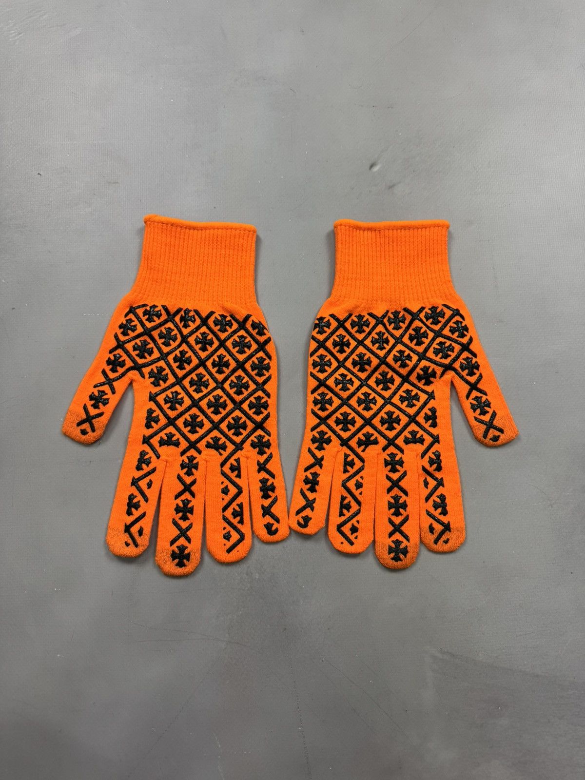 Chrome Hearts Chrome Hearts Logo Workwear Gloves(Orange/M) Size ONE SIZE - 3 Thumbnail