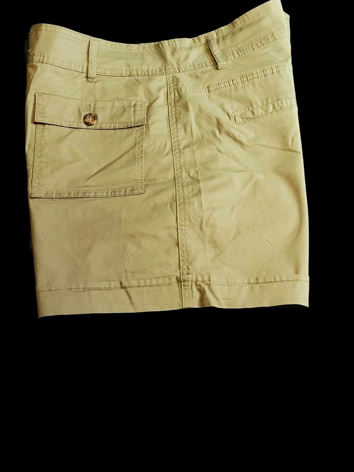 Designer Kensie Jeans Women's Khaki Chino Shorts Size 12/31 Size 31" - 3 Thumbnail