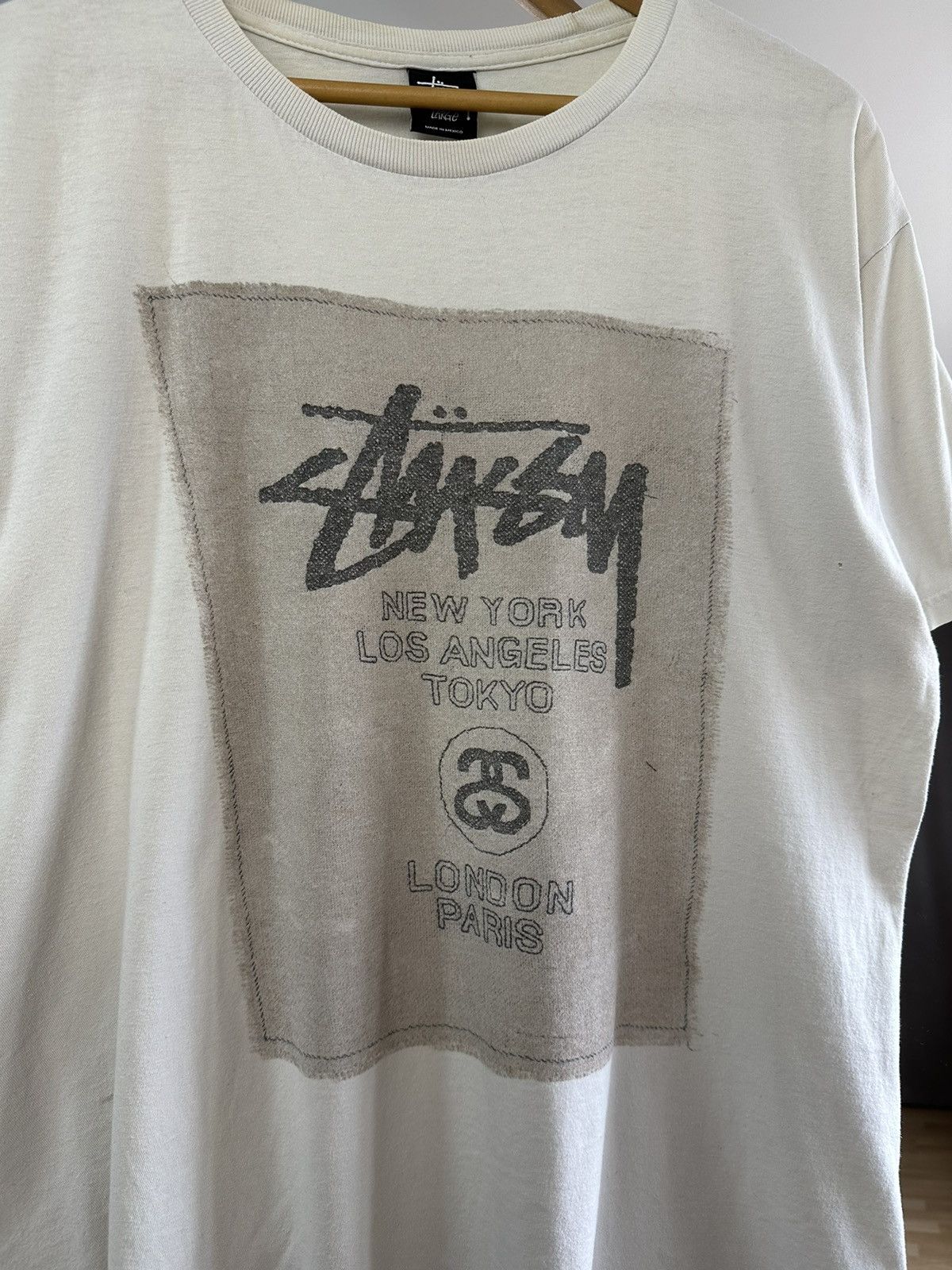Stussy Vintage Stussy Distressed T-Shirt Big Logo Faded Y2K Size US L / EU 52-54 / 3 - 2 Thumbnail