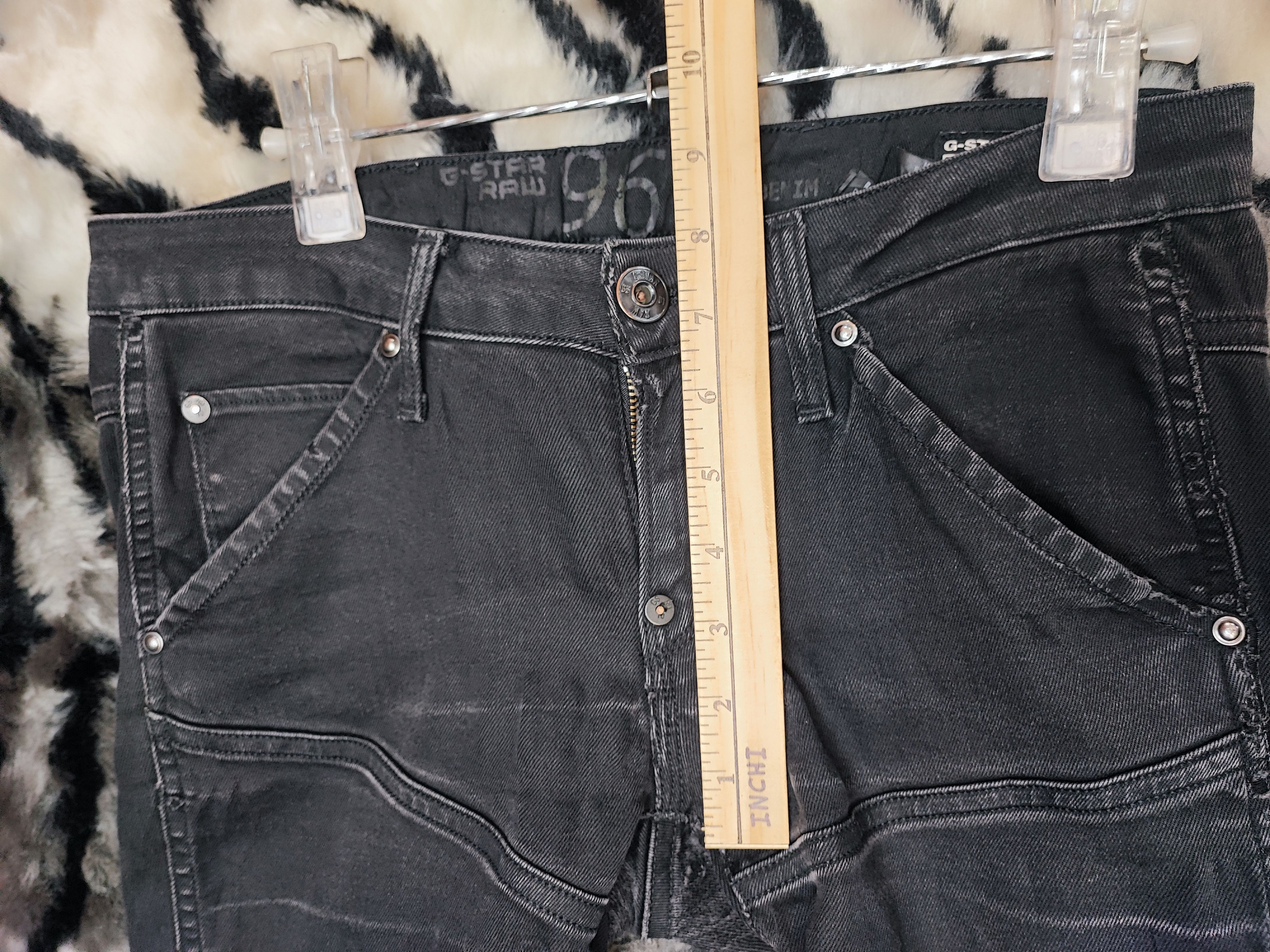G-Star Mens G Star Raw 96 Denim Stretch Jeans Low Rise Size US 31 - 6 Thumbnail