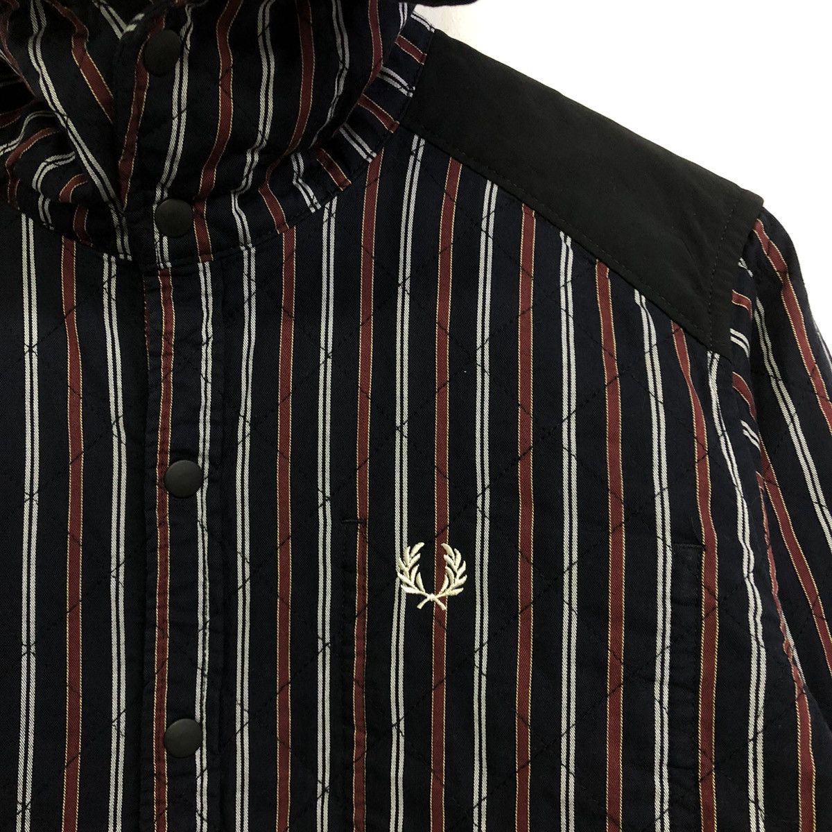 Fred Perry Fred Perry Quilted Hooded Snap Button Light Jacket Size US M / EU 48-50 / 2 - 5 Thumbnail
