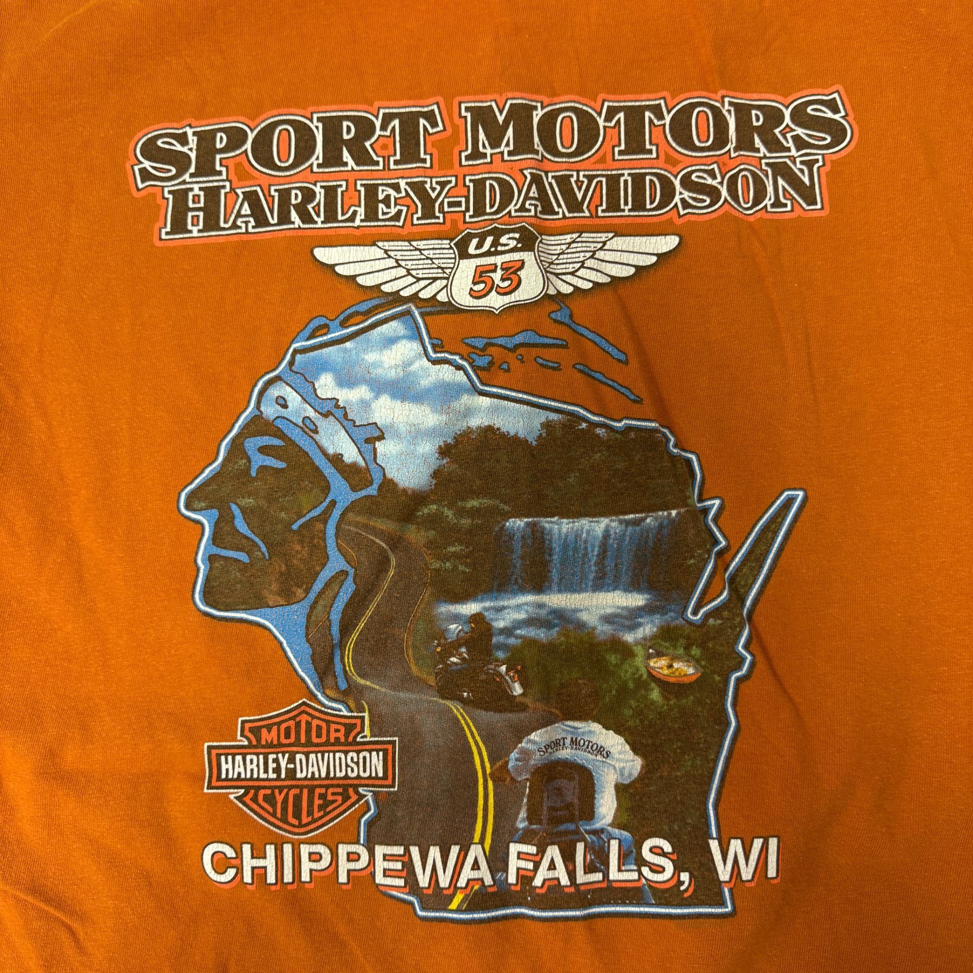Harley Davidson Harley Davidson CHIPPEWA FALLS WI Chief Indian Motorcycle T Size US XL / EU 56 / 4 - 5 Thumbnail