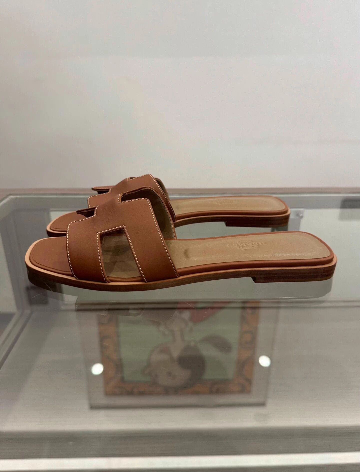 Hermes Hermes Oran Brown H Wmns Slide 37 New Authentic Size US 6 / IT 36 - 4 Thumbnail