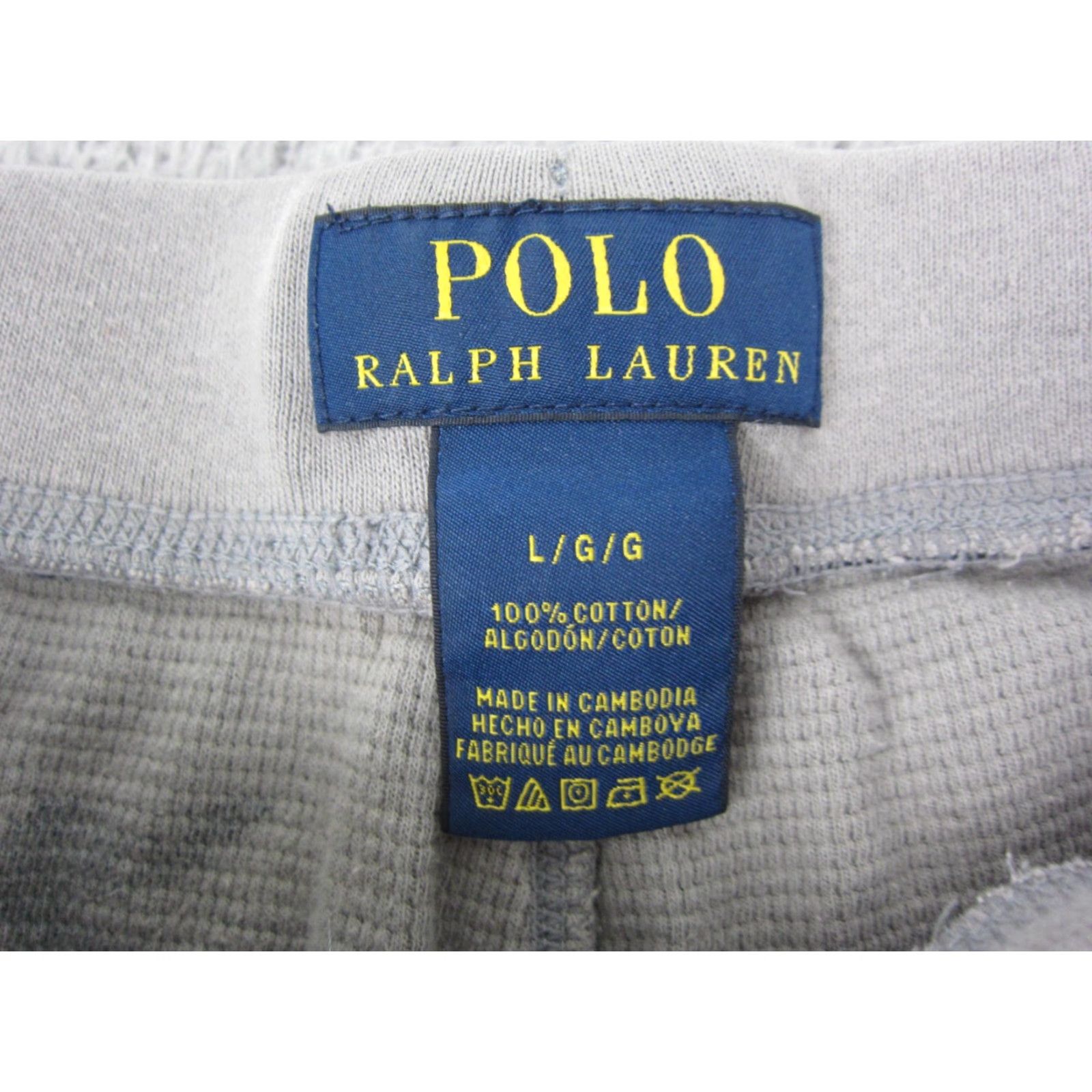 Polo Ralph Lauren Polo Ralph Lauren Pants Mens Large Gray Camo Waffle Knit Jogger Sweat Athletic Size US L / EU 52-54 / 3 - 3 Thumbnail