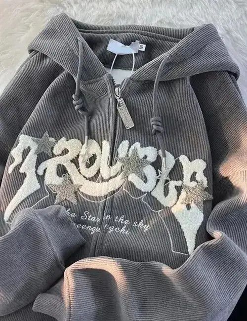 Japanese Brand Letter Embroidery Hoodies Size US S / EU 44-46 / 1 - 3 Thumbnail