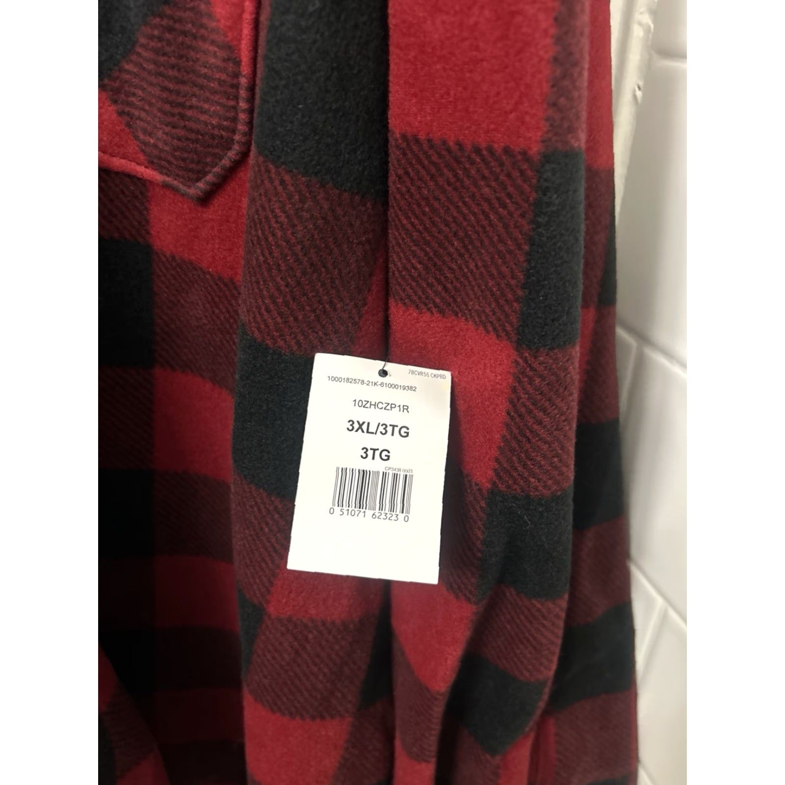 Wrangler VINTAGE: No Wrangler Shirt Mens 3XL Fleece Red Black Buffalo Plaid Long Sleeve Button-Up Collared Pocketed Casual Workwear Size US XXL / EU 58 / 5 - 5 Thumbnail