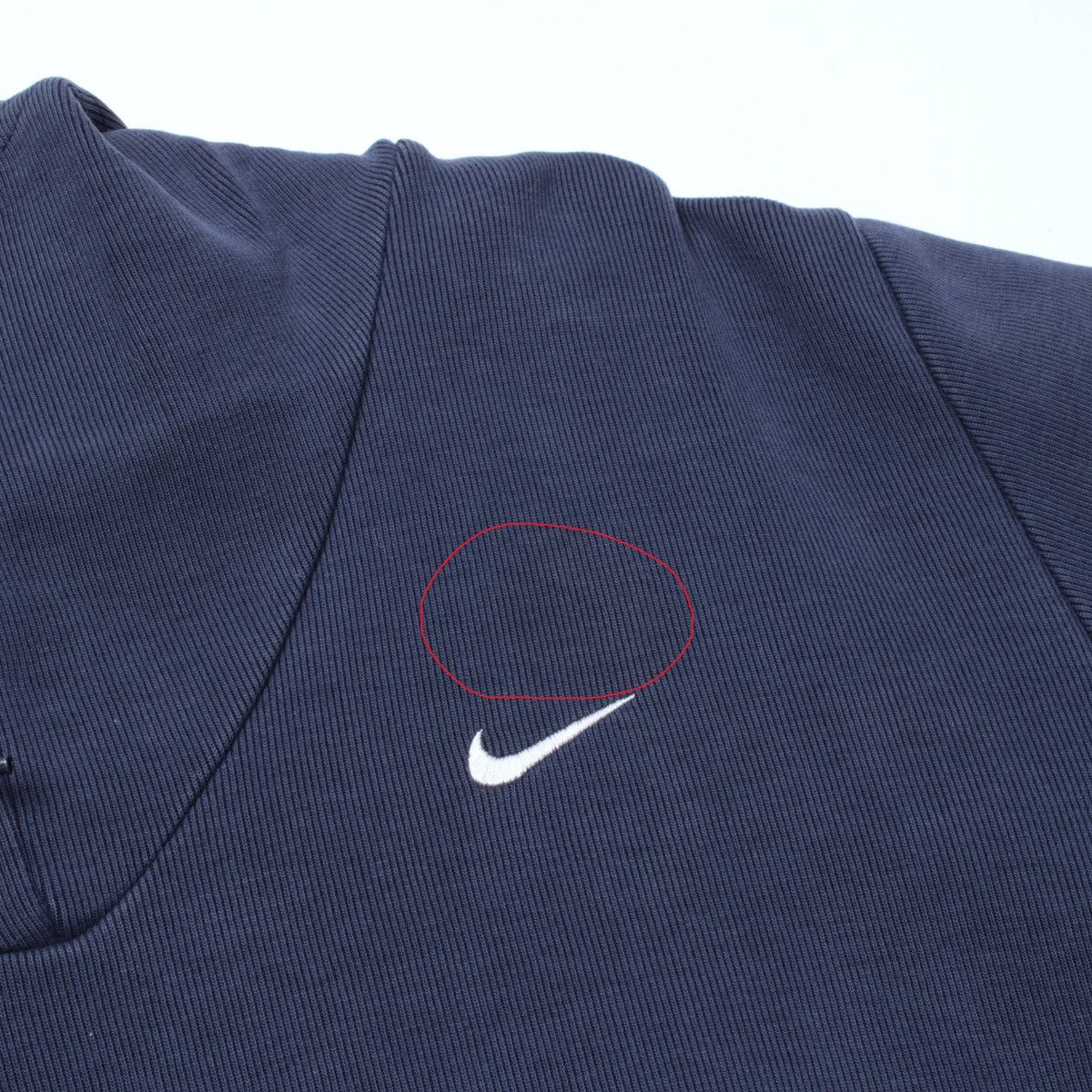 Nike × Vintage NIKE Vintage Ninja Style Blue High Neck Drawstring Hoodie Size US S / EU 44-46 / 1 - 12 Thumbnail