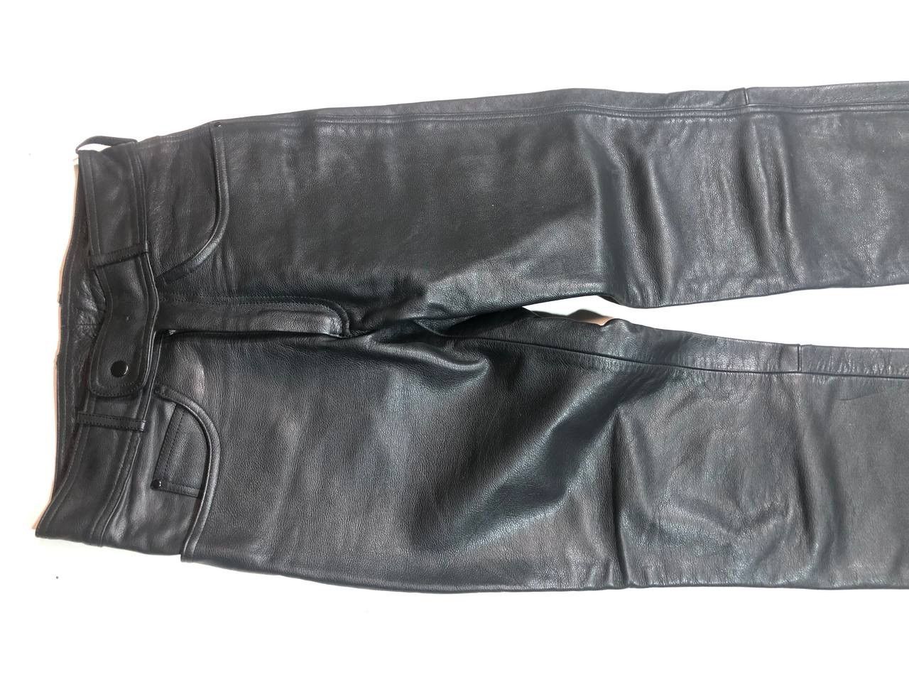 Vintage Echtes Leder Vintage Racing Moto Pants Size US 29 - 5 Thumbnail