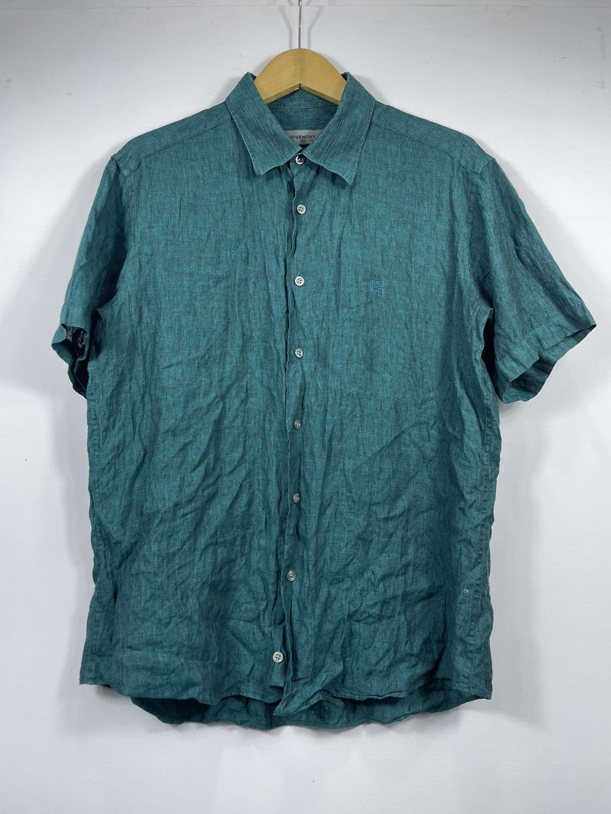 Givenchy × Vintage Vintage Givenchy Linen Shirt Size US L / EU 52-54 / 3 - 1 Thumbnail