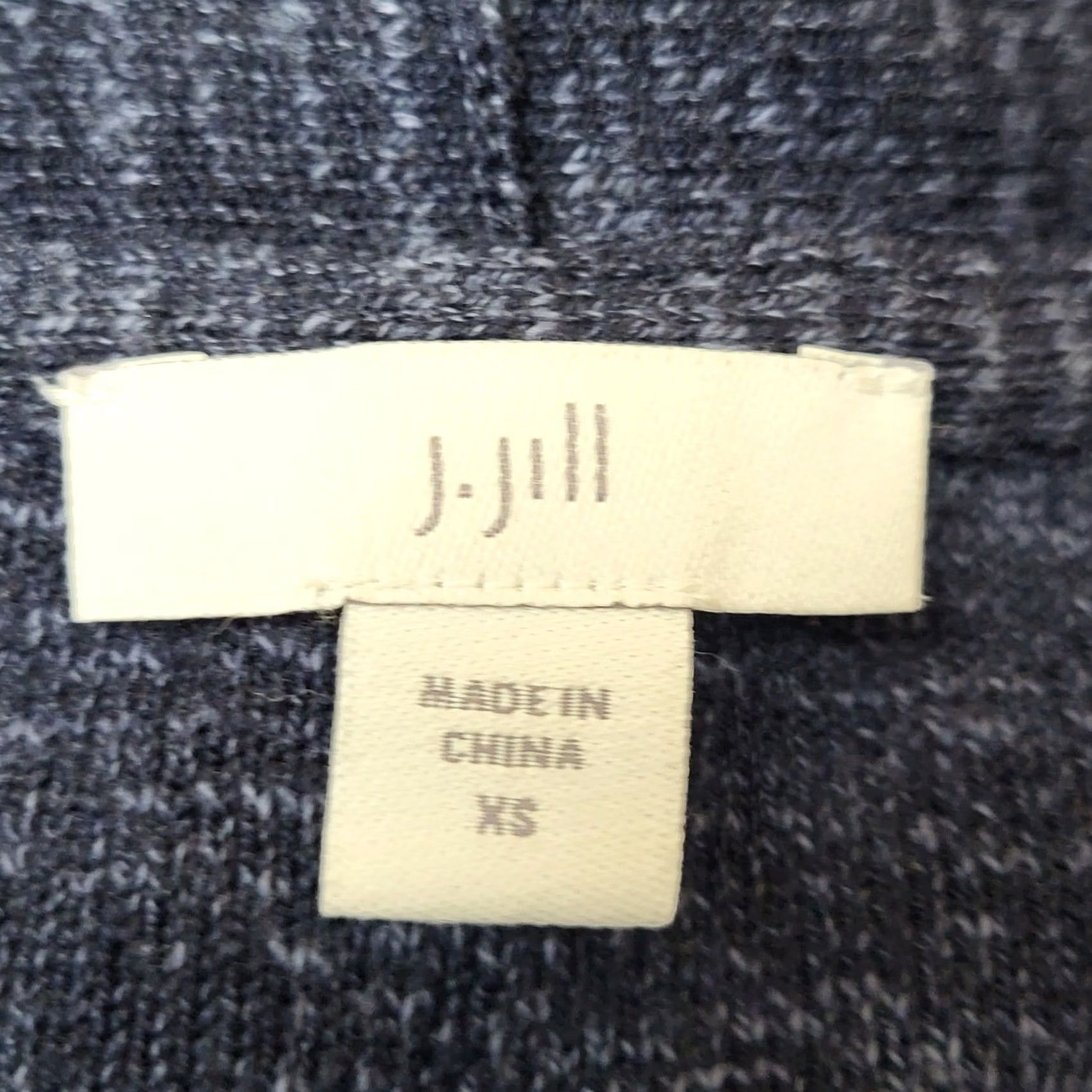 J. Jill J. Jill Cardigan Sweater Women XS Open Front Longline Marled Space Dye Blue Size XS / US 0-2 / IT 36-38 - 5 Thumbnail