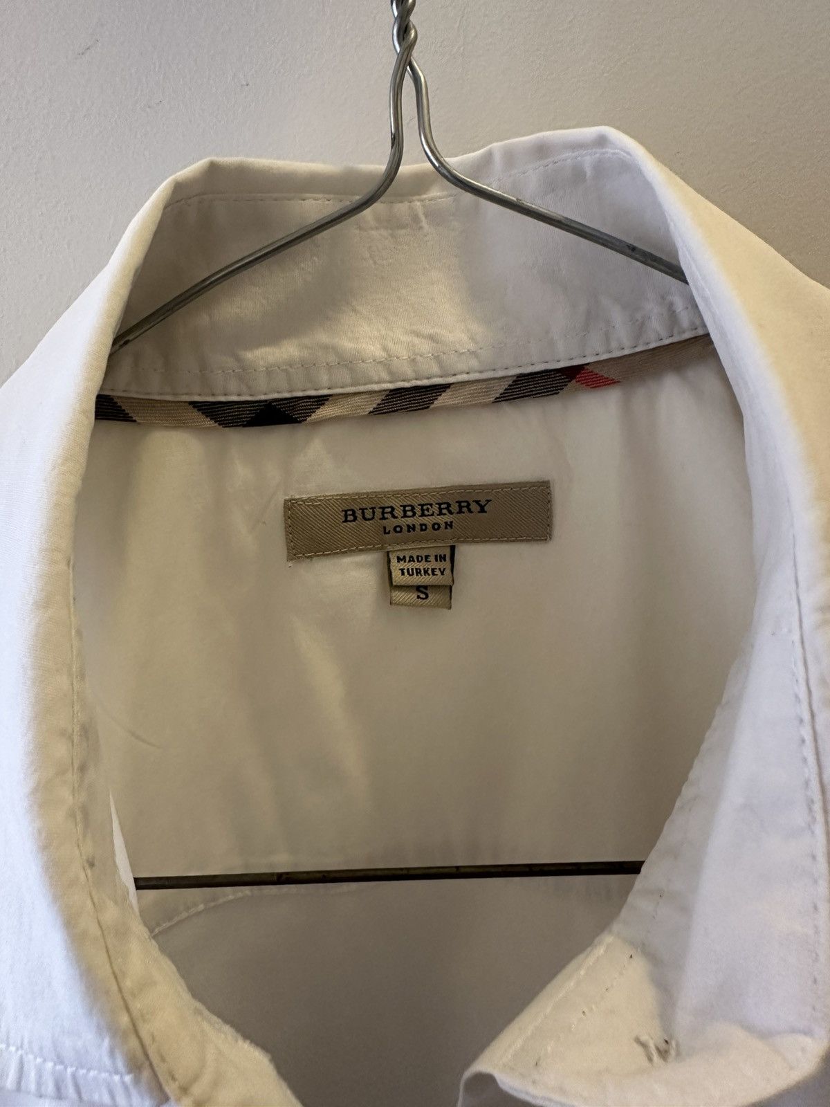 Burberry Burberry London White Cotton Shirt (Size S) Size S / US 4 / IT 40 - 3 Thumbnail