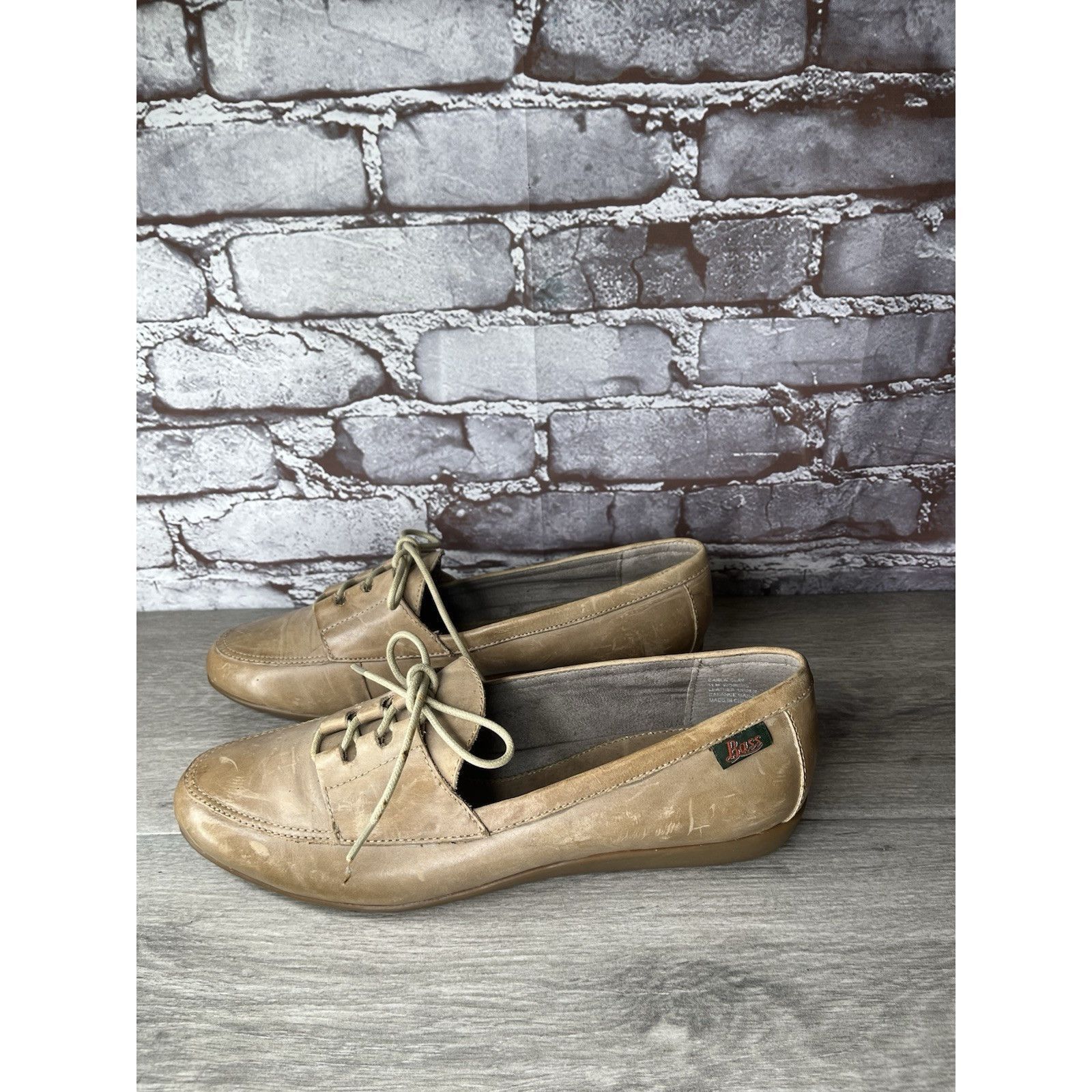Bass GH Bass & Co. Bass Carla Clay Tan Leather Oxfords Shoes Wome Size US 11 / IT 41 - 10 Thumbnail