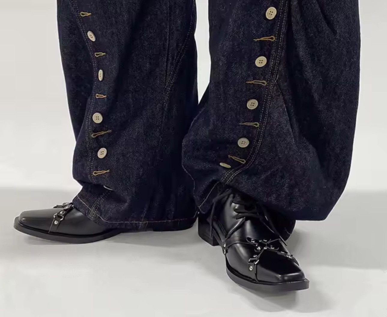 Other Streetwear PU Leather Rivets Casual Designer Boots Loafers Size US 9 / EU 42 - 6 Thumbnail