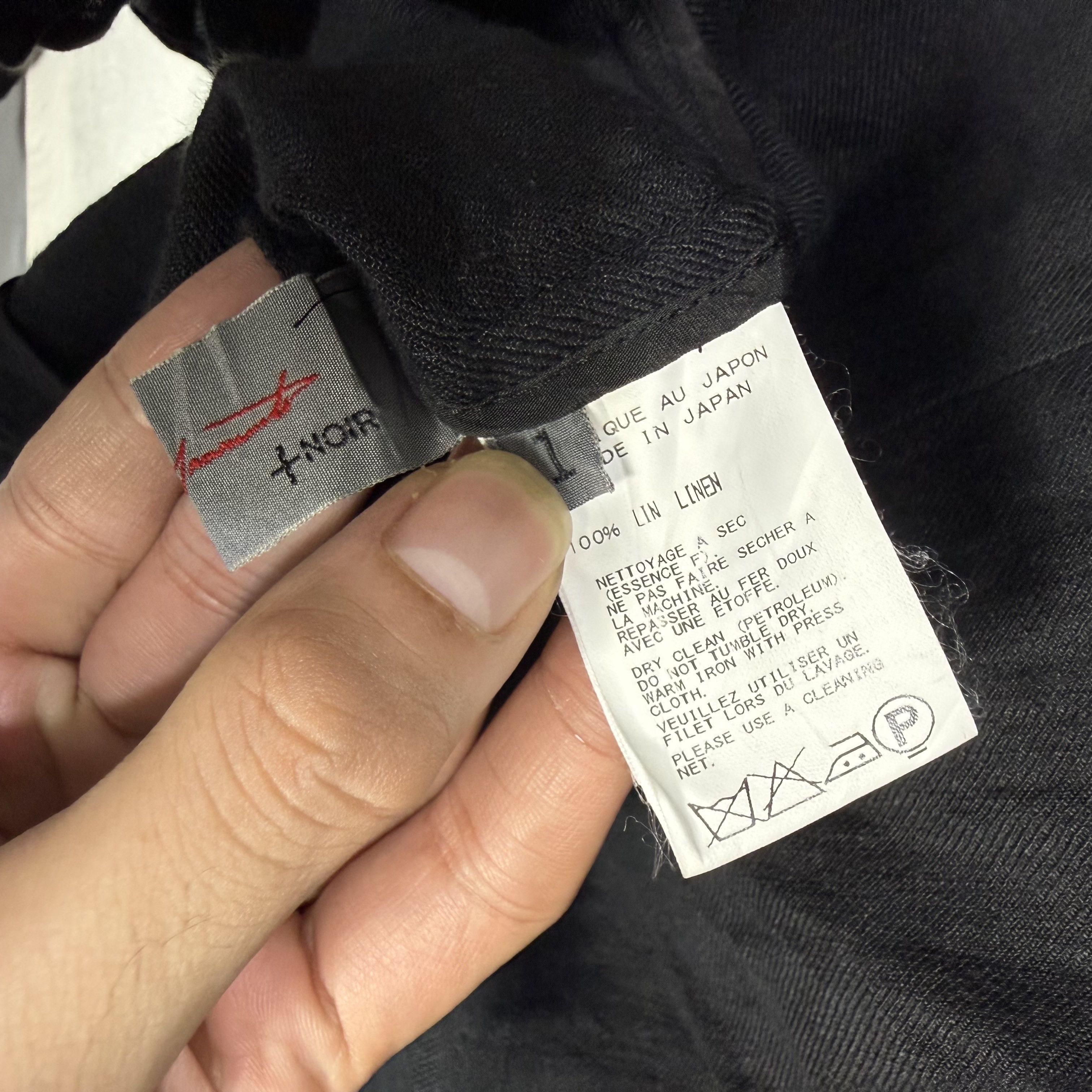 Yohji Yamamoto NOIR Yohji Yamamoto Black Blazer Outer Shirt Size S / US 4 / IT 40 - 8 Thumbnail