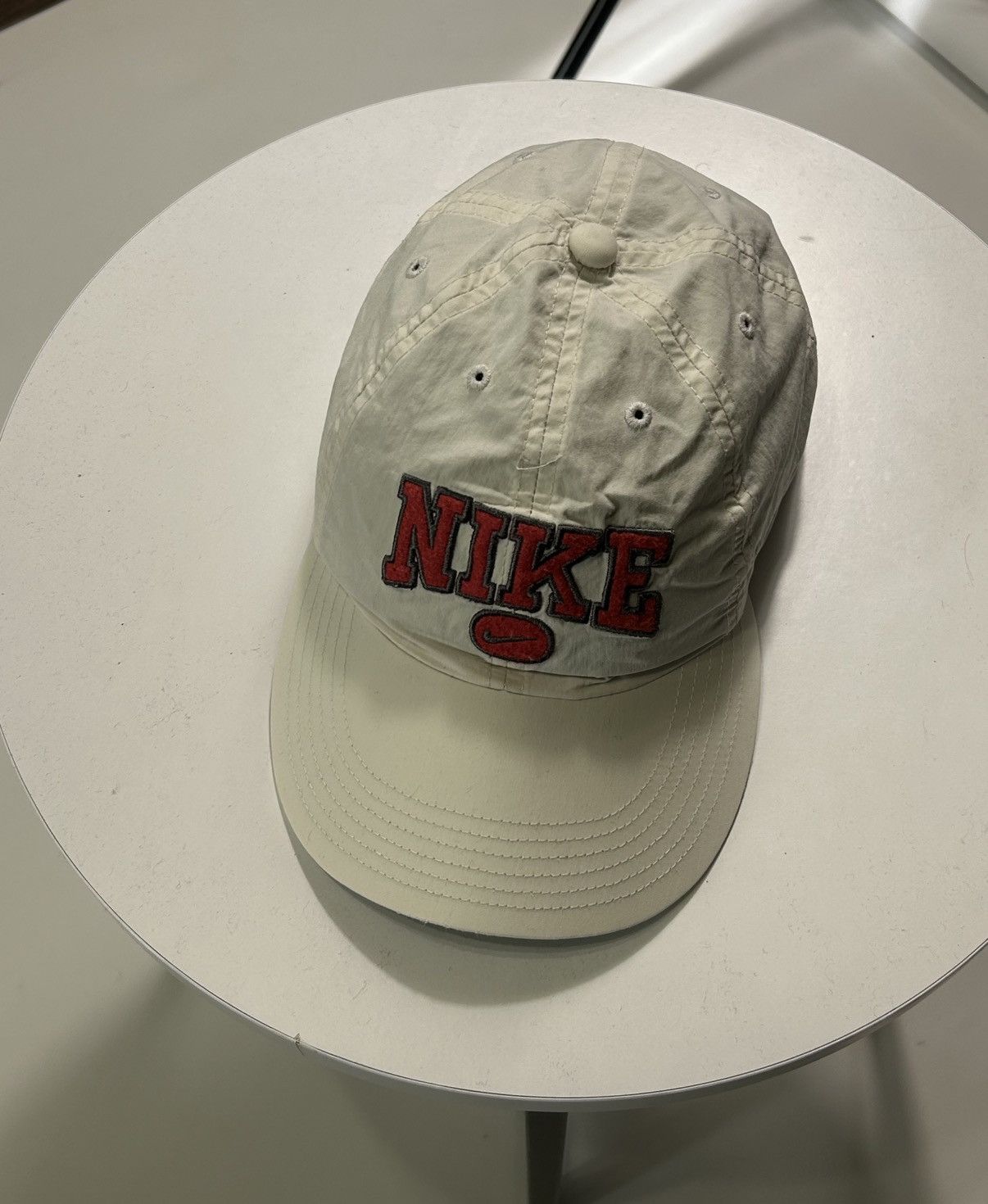 Nike × Vintage Nike Vintage Cap Large Logo Size ONE SIZE - 4 Thumbnail