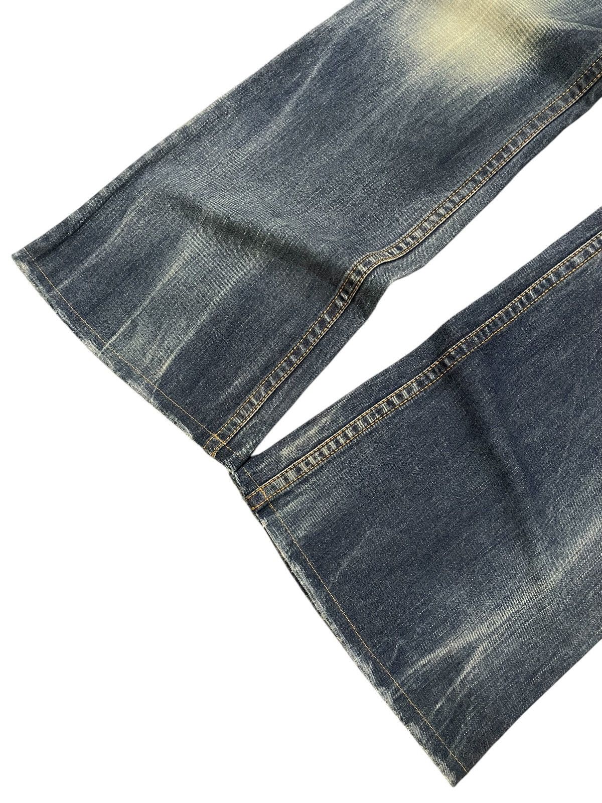 Hysteric Glamour × Japanese Brand LLC Japan Studded Mud Wash Embellished Flare Wide Leg Jeans Size US 29 - 7 Thumbnail