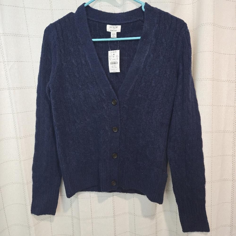 J.Crew J Crew Cable-knit Cardigan Sweater Size XXS / US 00 / IT 34 - 1 Thumbnail