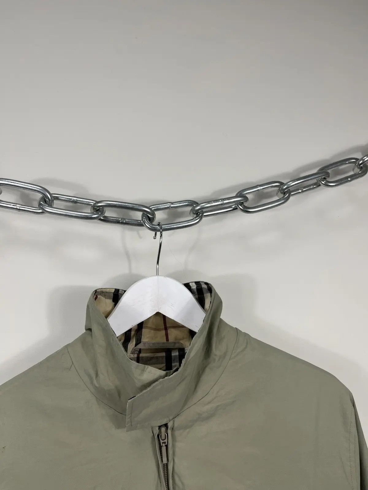 Burberry Vintage Burberry Nova Check Olive Luxury Nylon Jacket Size US M / EU 48-50 / 2 - 3 Thumbnail