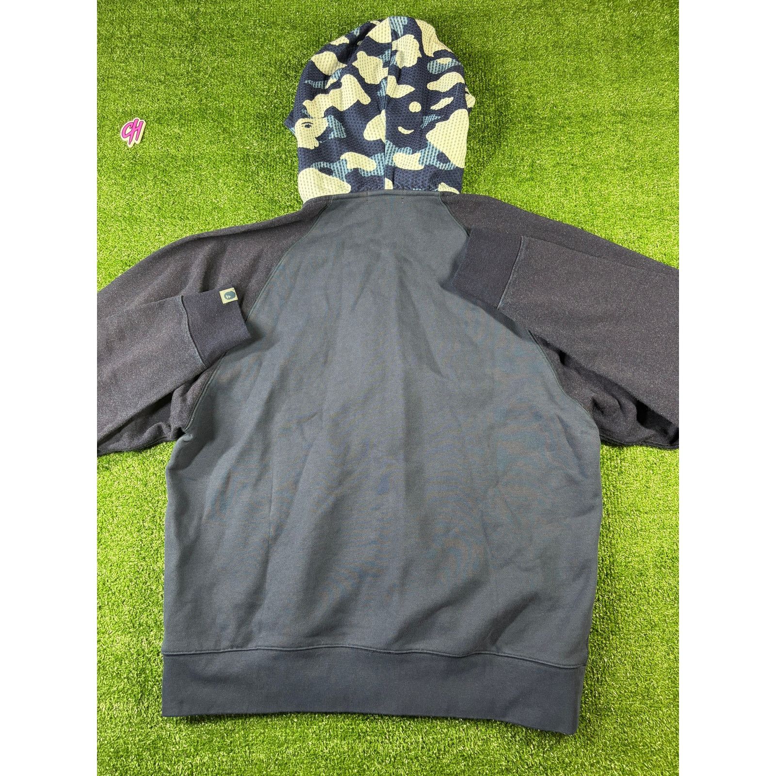 Bape Bape X Sashiko Navy Camo Relaxed Full-Zip Hoodie Size Large Size US L / EU 52-54 / 3 - 6 Thumbnail