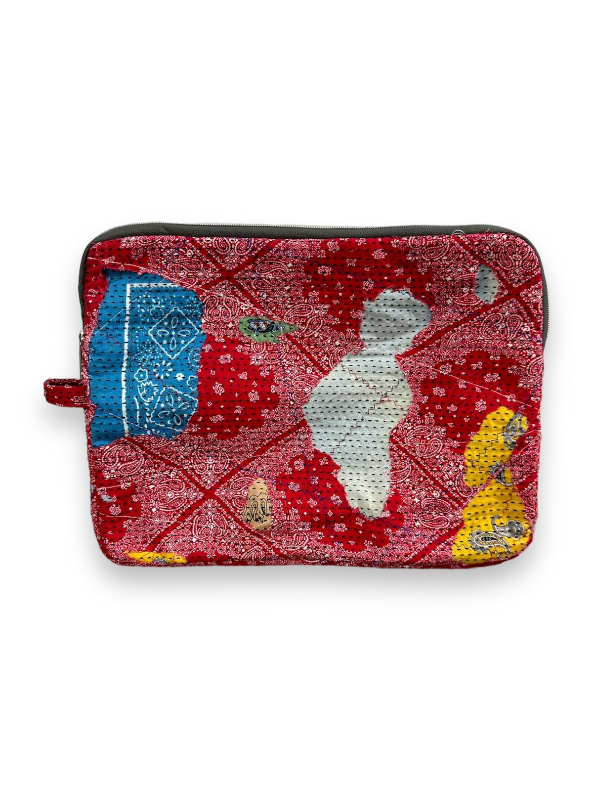 Other Custom Made Distressed Paisley Patchwork Boro Clutch bag Size ONE SIZE - 1 Thumbnail