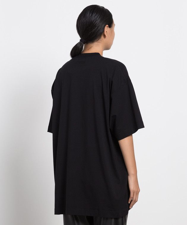 Vetements Black "Show You My Vetements" Logo Oversized T-Shirt Size S / US 4 / IT 40 - 4 Thumbnail