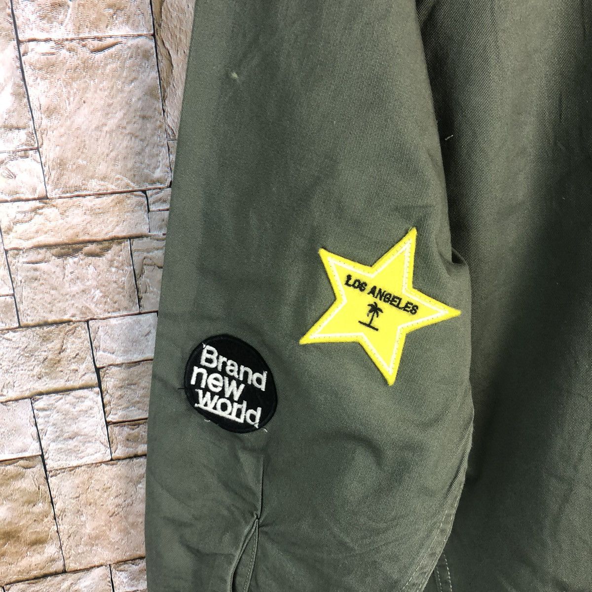 Japanese Brand Back Number Green military jacket #A184 Size US L / EU 52-54 / 3 - 16 Thumbnail