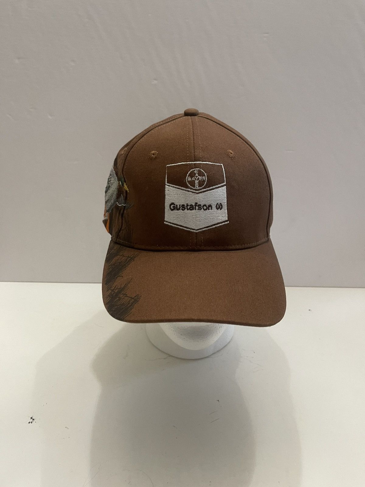 Other Gustafson Duck Hunting Brown Strap Back Hat Cap Outdoor Size ONE SIZE - 1 Thumbnail