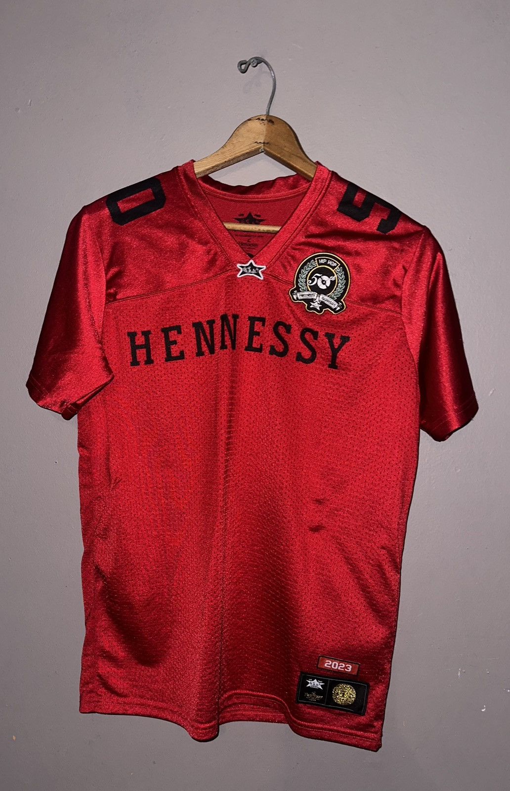 image of Barriers Worldwide Red Hennessy Jersey, Men's (Size Medium)