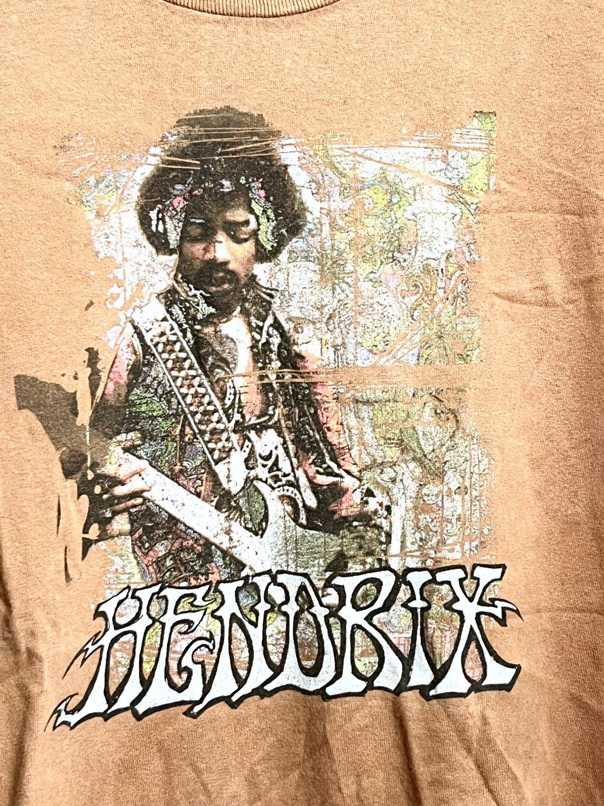 Jimi Hendrix Vintage 90s Jimi Hendrix Fade Orange Band T-Shirts Size US L / EU 52-54 / 3 - 2 Thumbnail