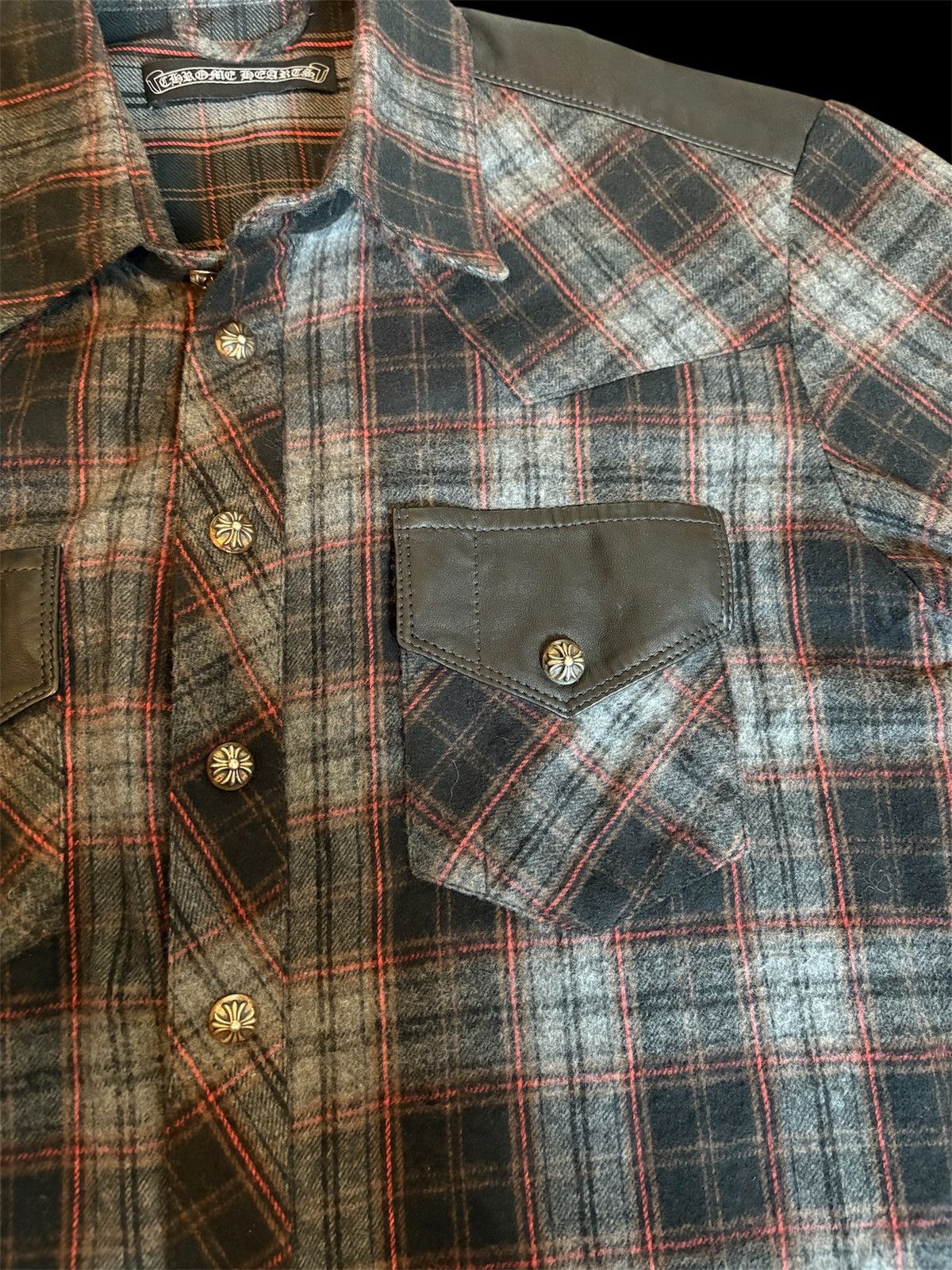 Chrome Hearts Chrome Hearts Leather Patch Flannel Size US S / EU 44-46 / 1 - 3 Thumbnail