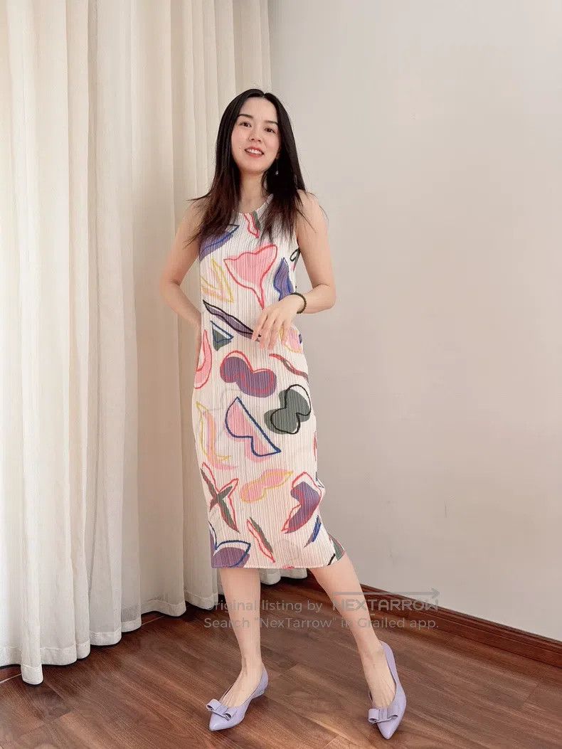 Issey Miyake Issey Miyake Color Block Dress Size M / US 6-8 / IT 42-44 - 2 Thumbnail