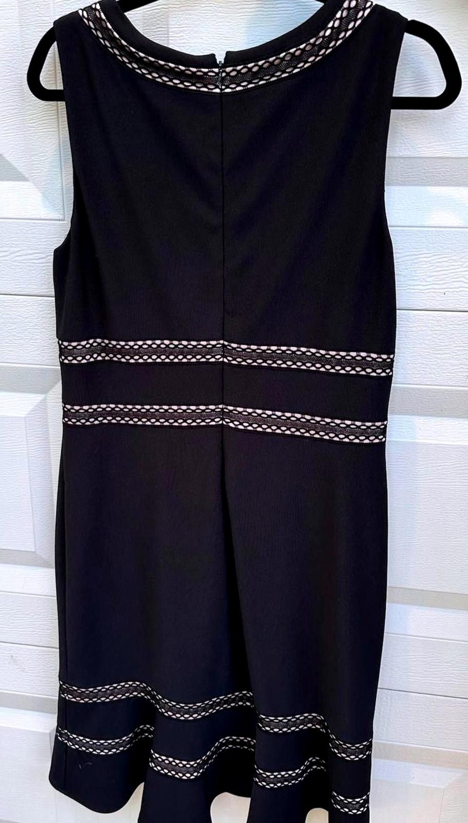 Designer Elegant Black Sleeveless Dress by WHBM - Size 14 Size XL / US 12-14 / IT 48-50 - 2 Thumbnail