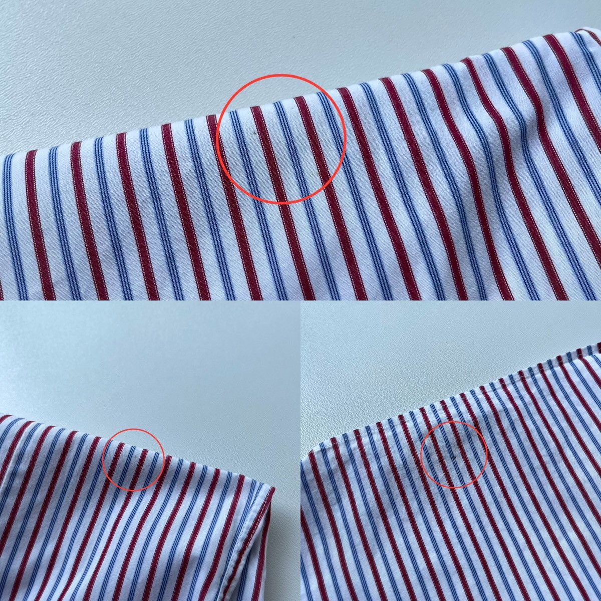 Hackett Hackett London Slim Striped Button Ups Shirt White/Red/Blue Size US L / EU 52-54 / 3 - 8 Thumbnail