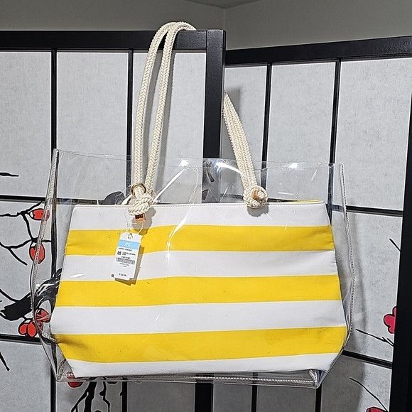 J.McLaughlin J. McLaughlin Harper Handbag Striped Tote Bag NWT Size ONE SIZE - 1 Thumbnail