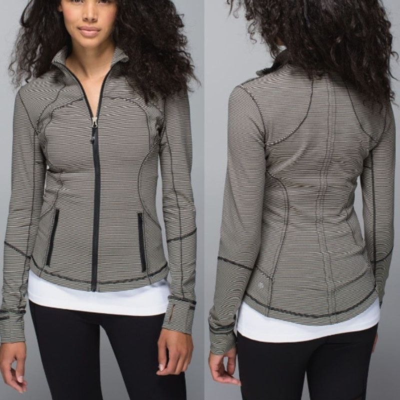 Lululemon Lululemon Tonka Stripe Forme Jacket Heathered Black Size 6 Size M / US 6-8 / IT 42-44 - 1 Thumbnail