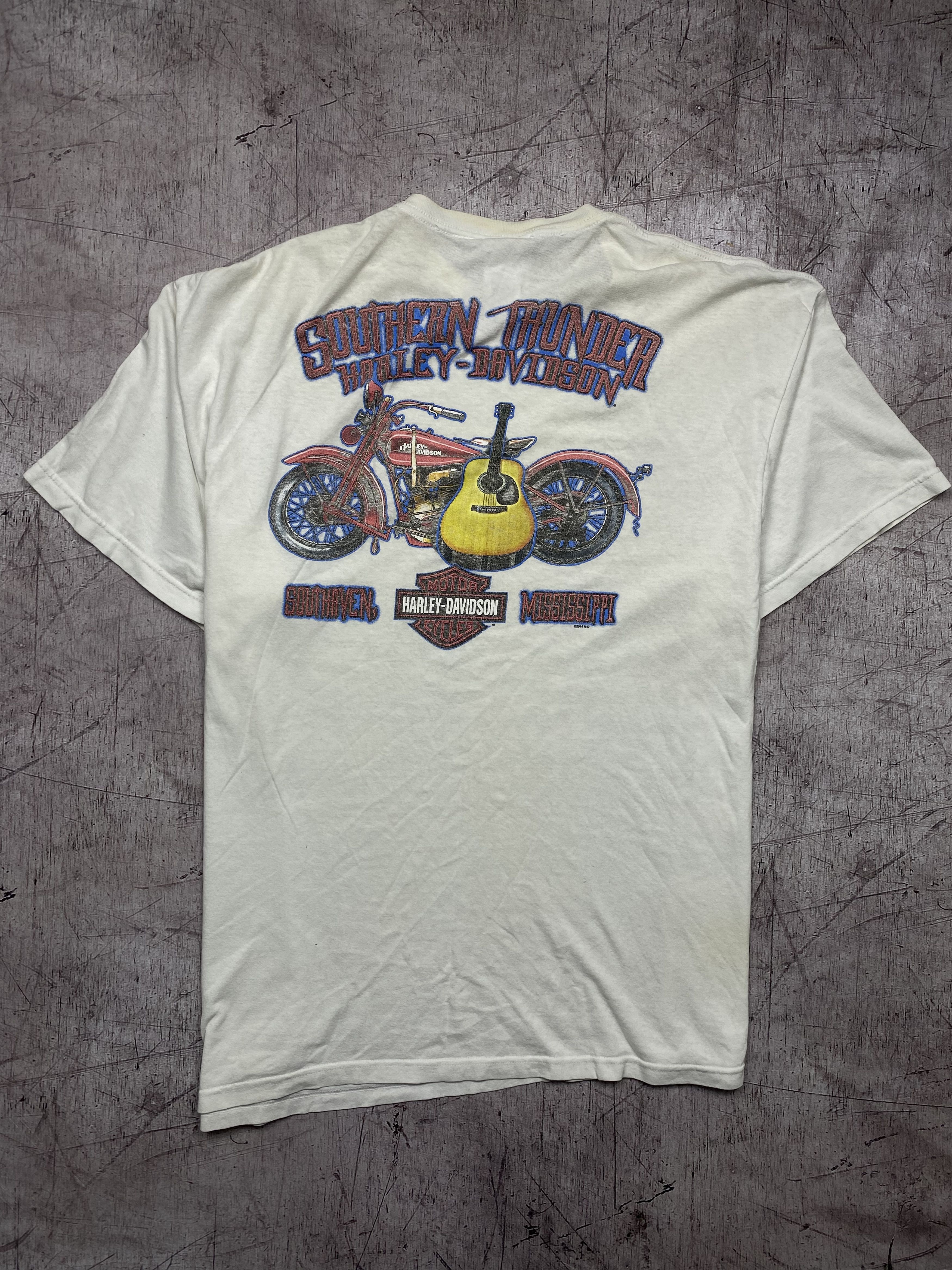 Harley Davidson × Vintage Harley Davidson Vintage t-shirt tee Size US XL / EU 56 / 4 - 1 Thumbnail